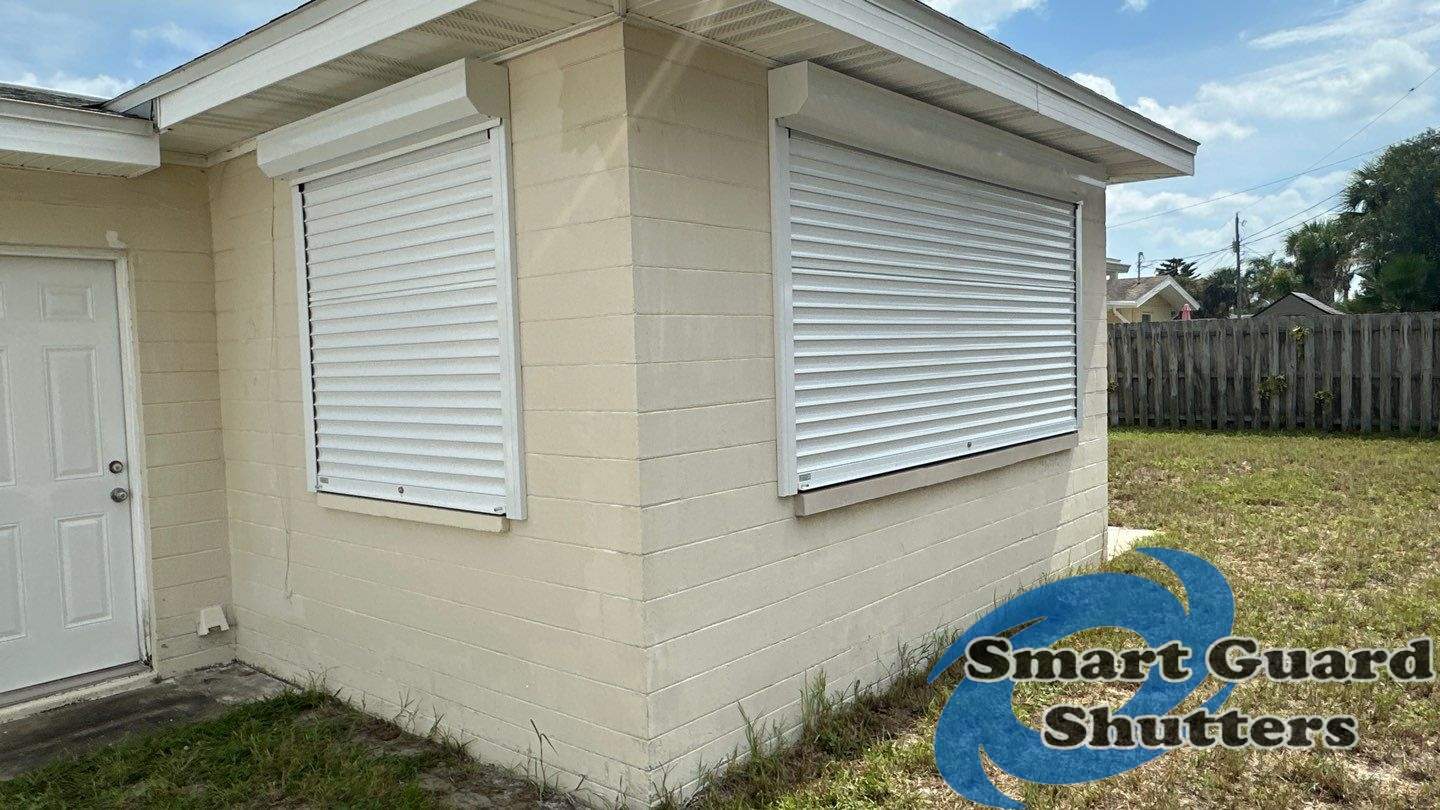 Rolling Shutters in White by Smart Guard Shutters