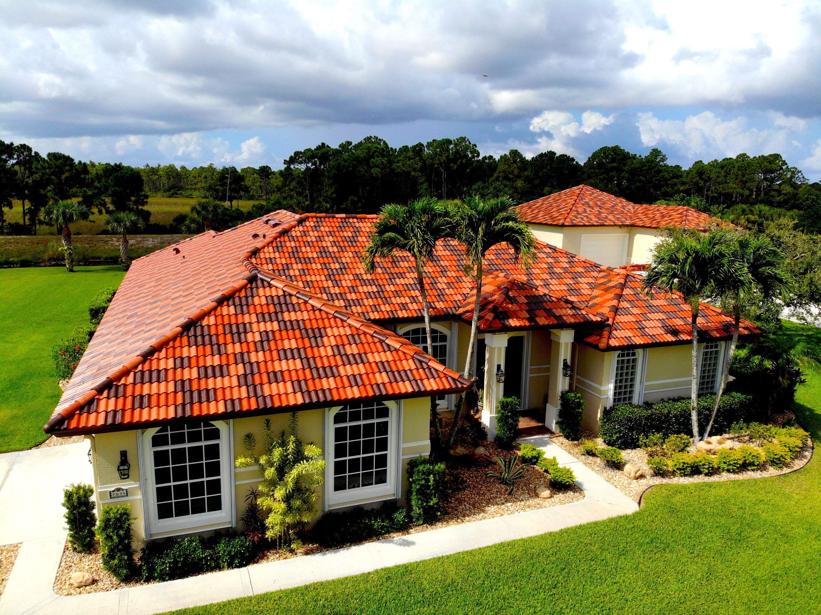 Residential Roofing Installation using Brava Spanish Tile in West Palm Beach by International Roofing