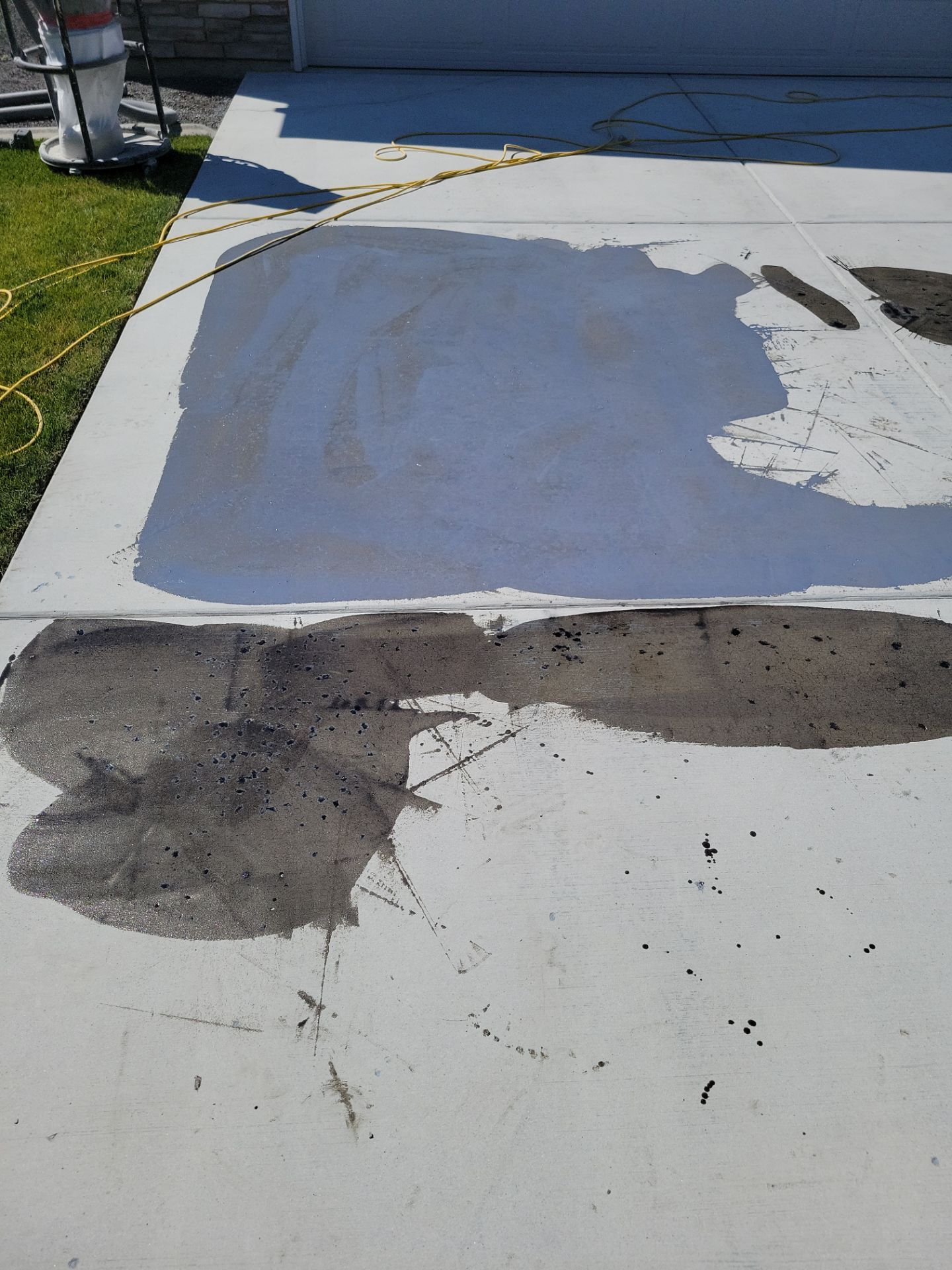 Driveway Transformation using 1/8 Tidal Wave by Croc Coatings, LLC