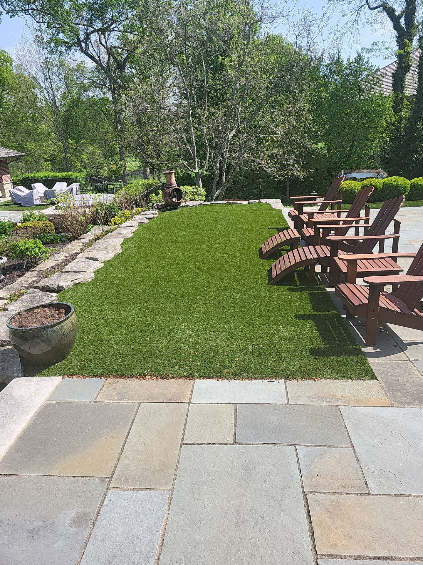 Muirfield Village backyard by Southwest Greens Midwest