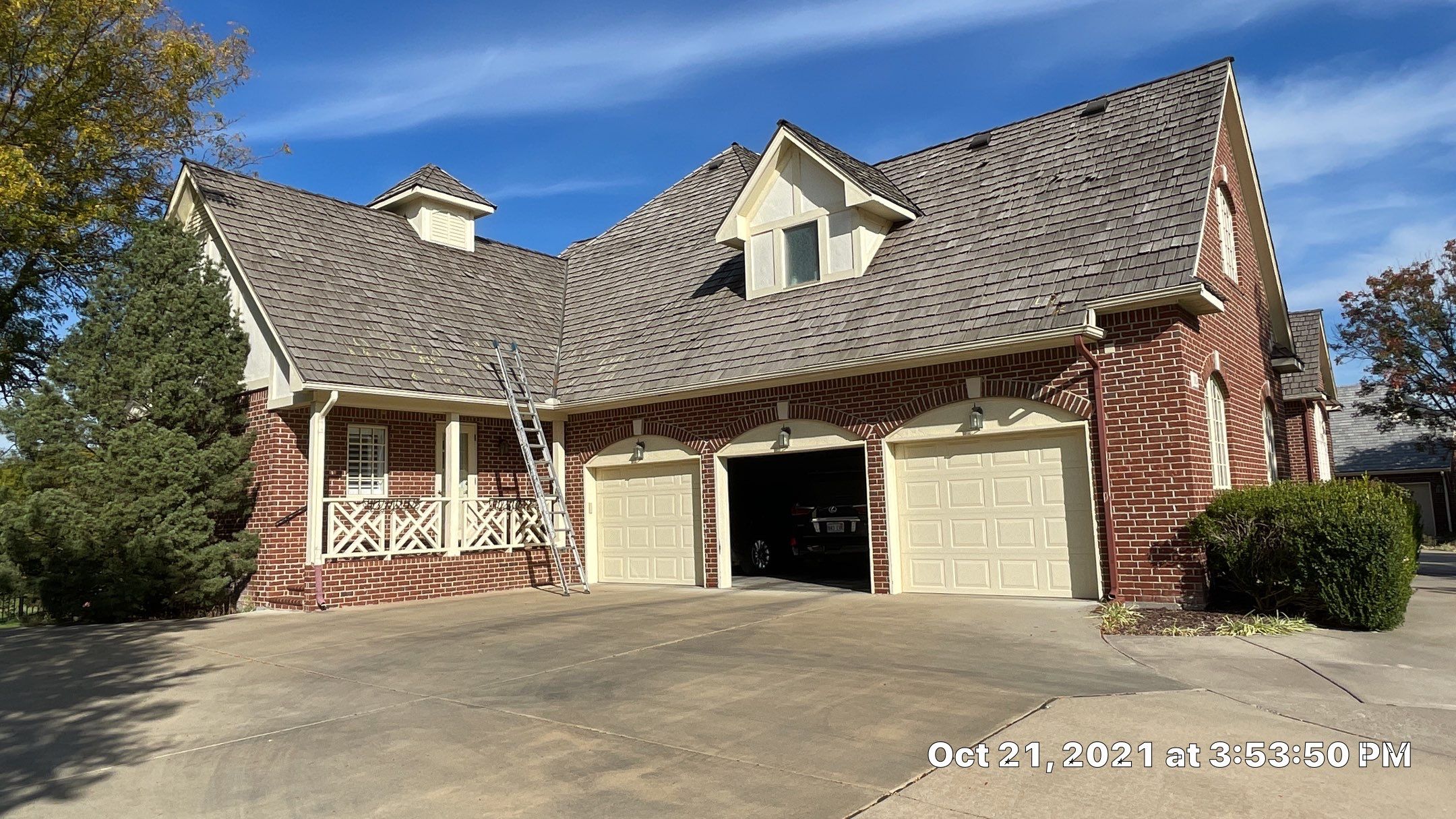 Residential Roofing Installation using DaVinci Bellaforte Slate in Slate Black by Eaton Roofing 