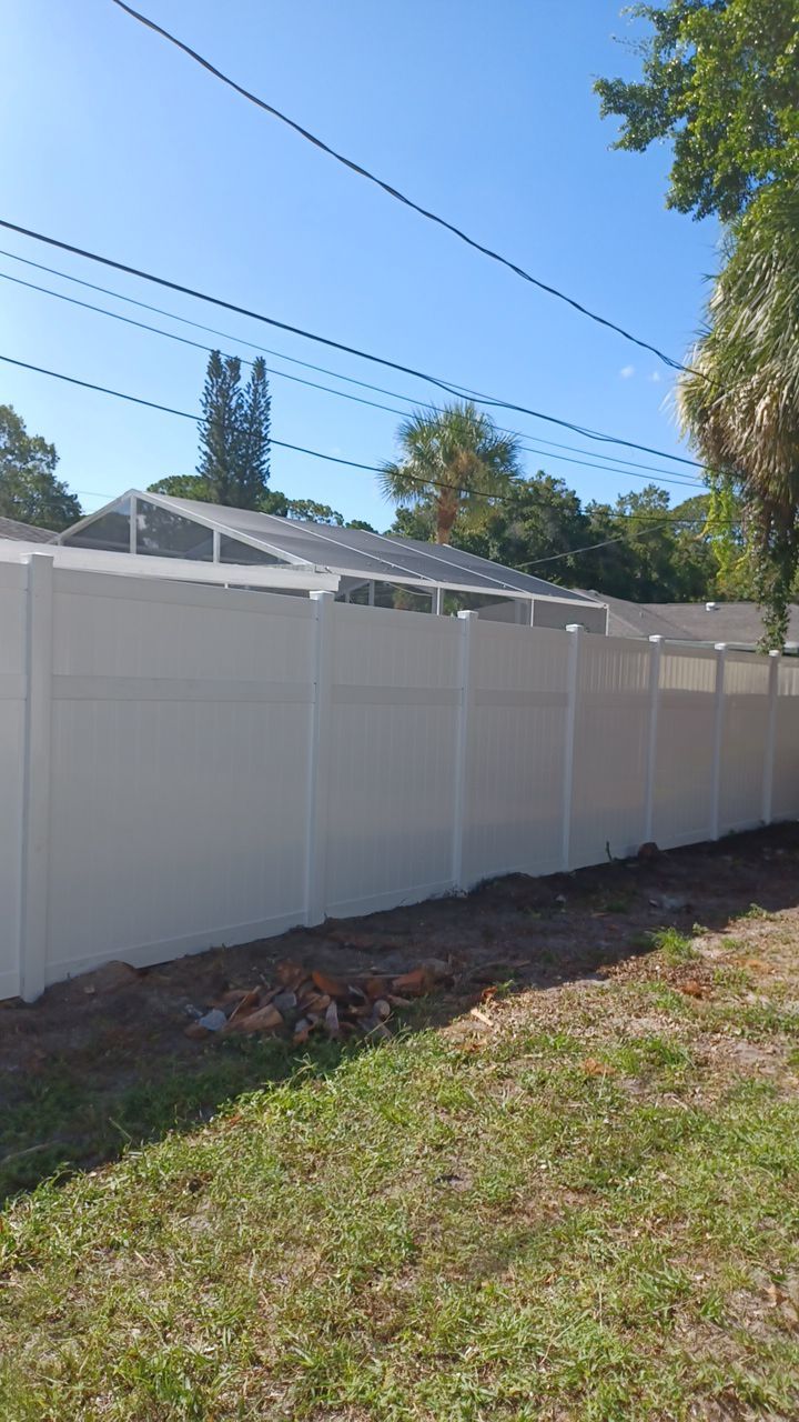 Venice, FL 6ft. Tall White Vinyl Privacy Fence  by Asap fence and gates, LLC