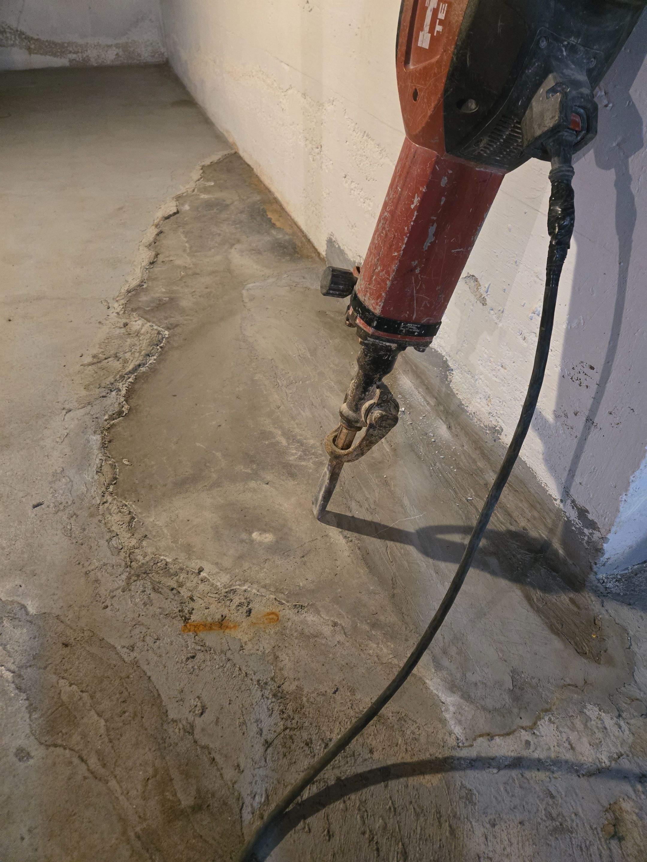 Drain Tile In-Floor Installation by Allied Water Services