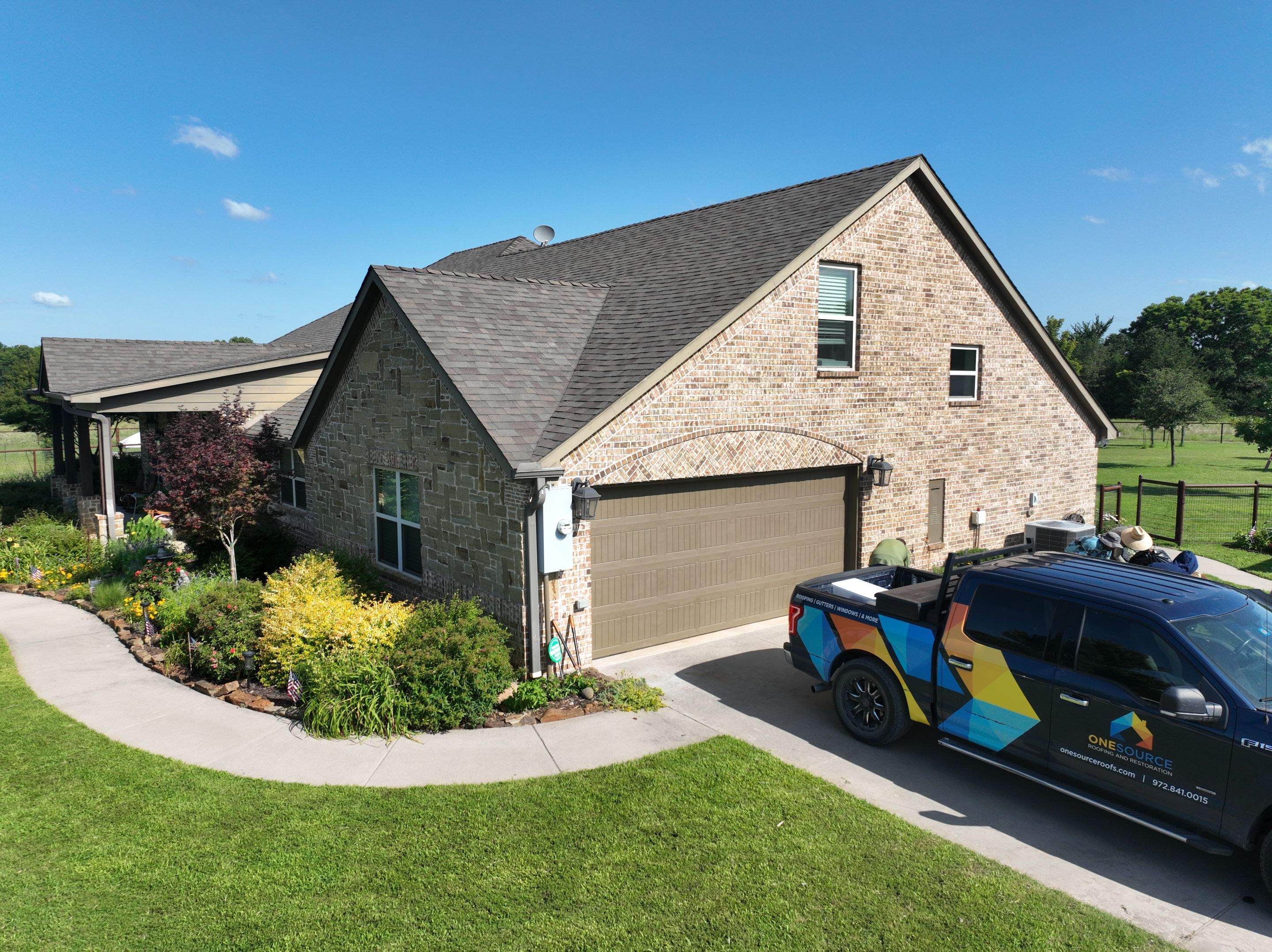 Residential Roofing Installation using Malarkey Legacy Natural Wood by OneSource Roofing and Restoration