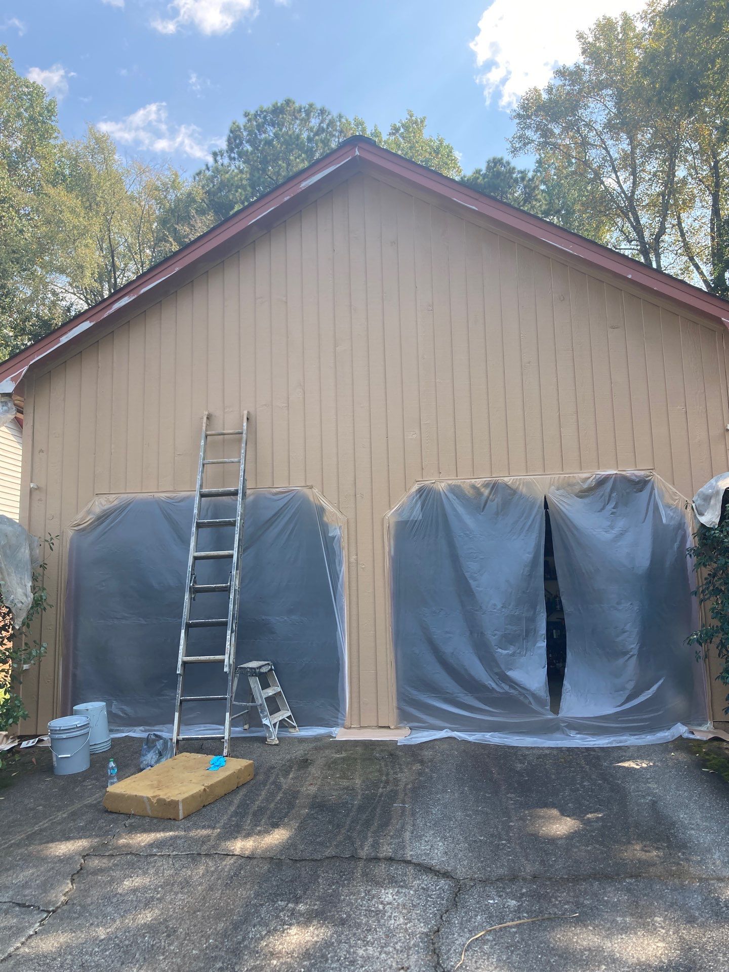 Exterior Painting and Deck Stain in Stone Mountain, GA by Nelson Exteriors