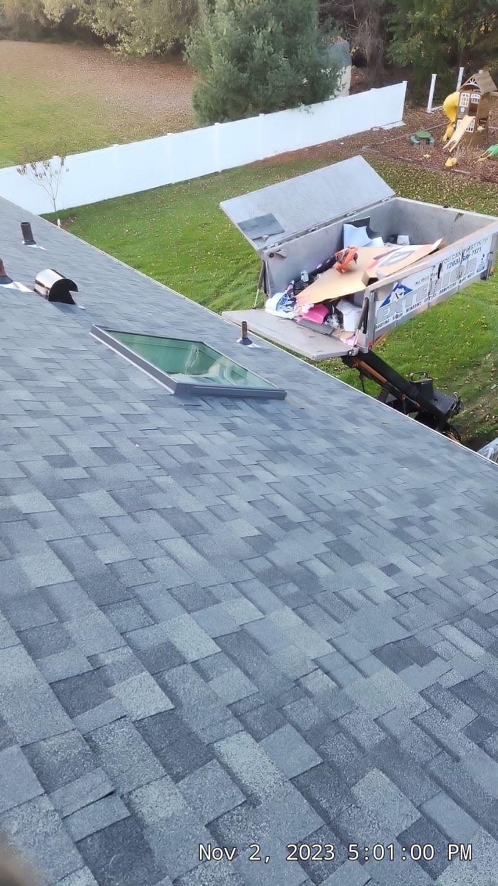 Residential Roofing Installation using Owens Corning TruDefinition Estate Gray by A Plus Exterior