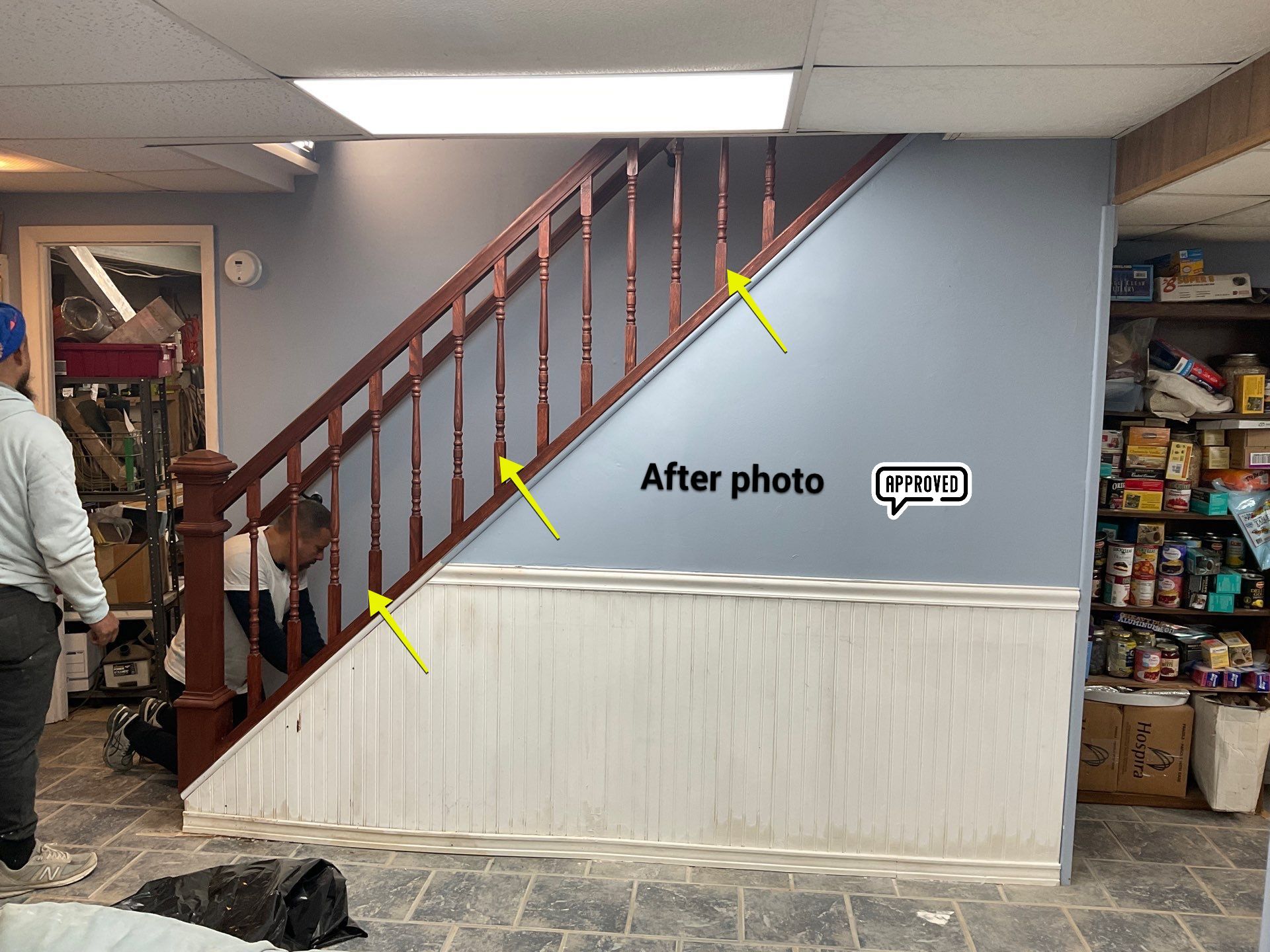 New basement steps by Alpha Design Services