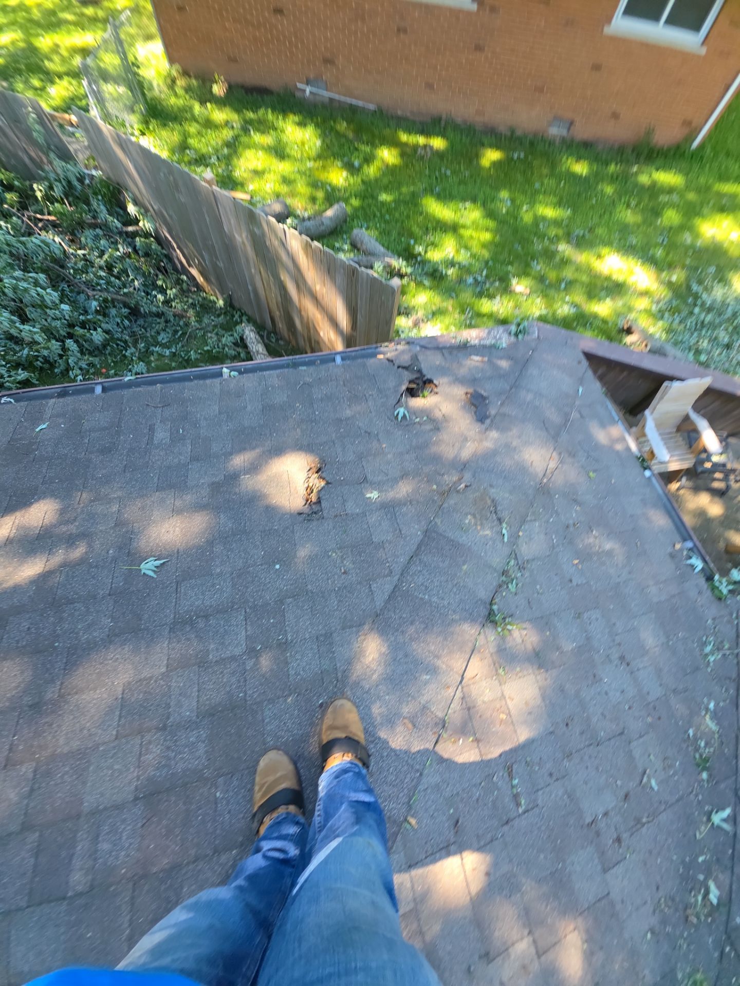 Emergency Storm Damage Tarping in Springfield by Acosta Angeli Roofing 