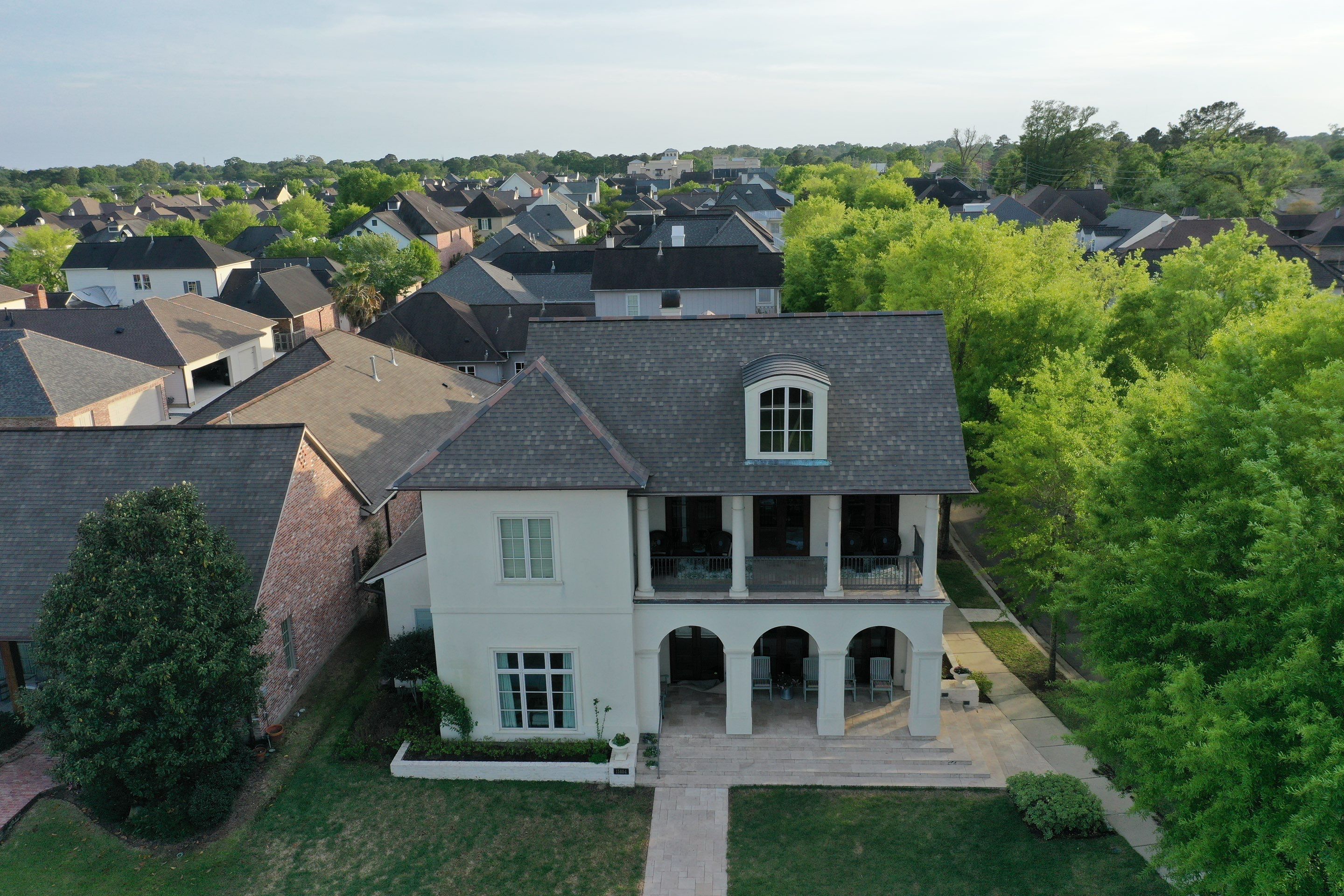 Atlas Pinnacle Pristine Weathered Wood with Hecker V Ridge Tile by Top Team Construction