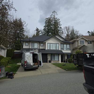 Residential Re-Roof using GAF timberline HDZ Charcoal