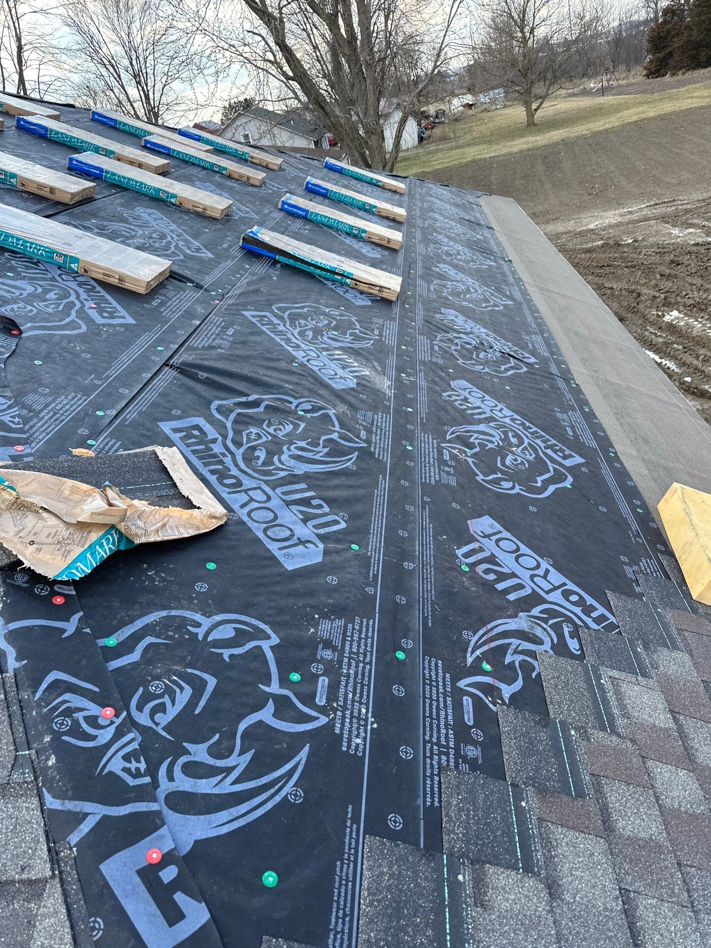 Residential Roofing Installation using CertainTeed Landmark Weathered Wood by Nitro Roofing and Construction