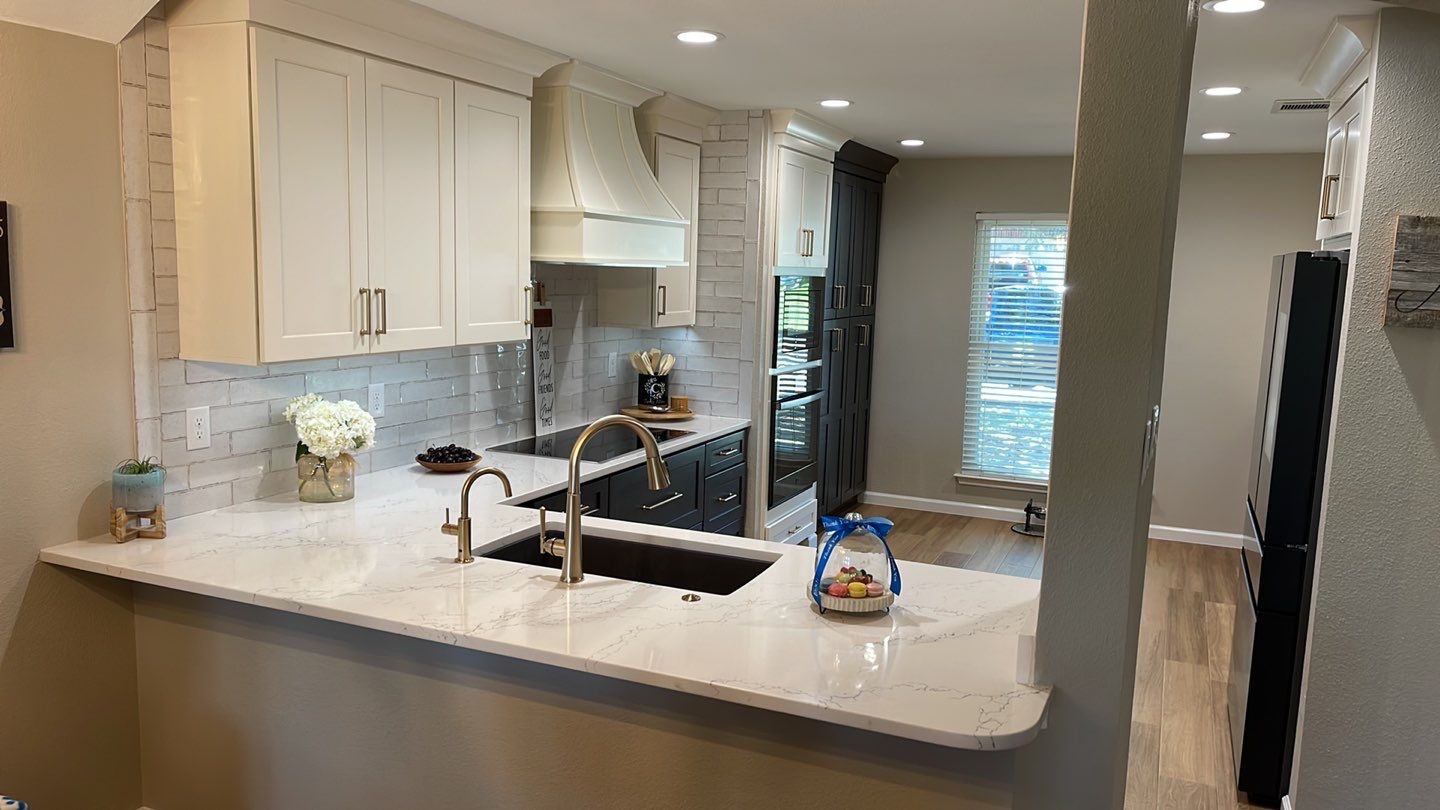 Helotes Kitchen Remodel | Custom Two-Tone Kitchen with Opened Wall and Expanded Storage by Legacy Bath and Kitchen 