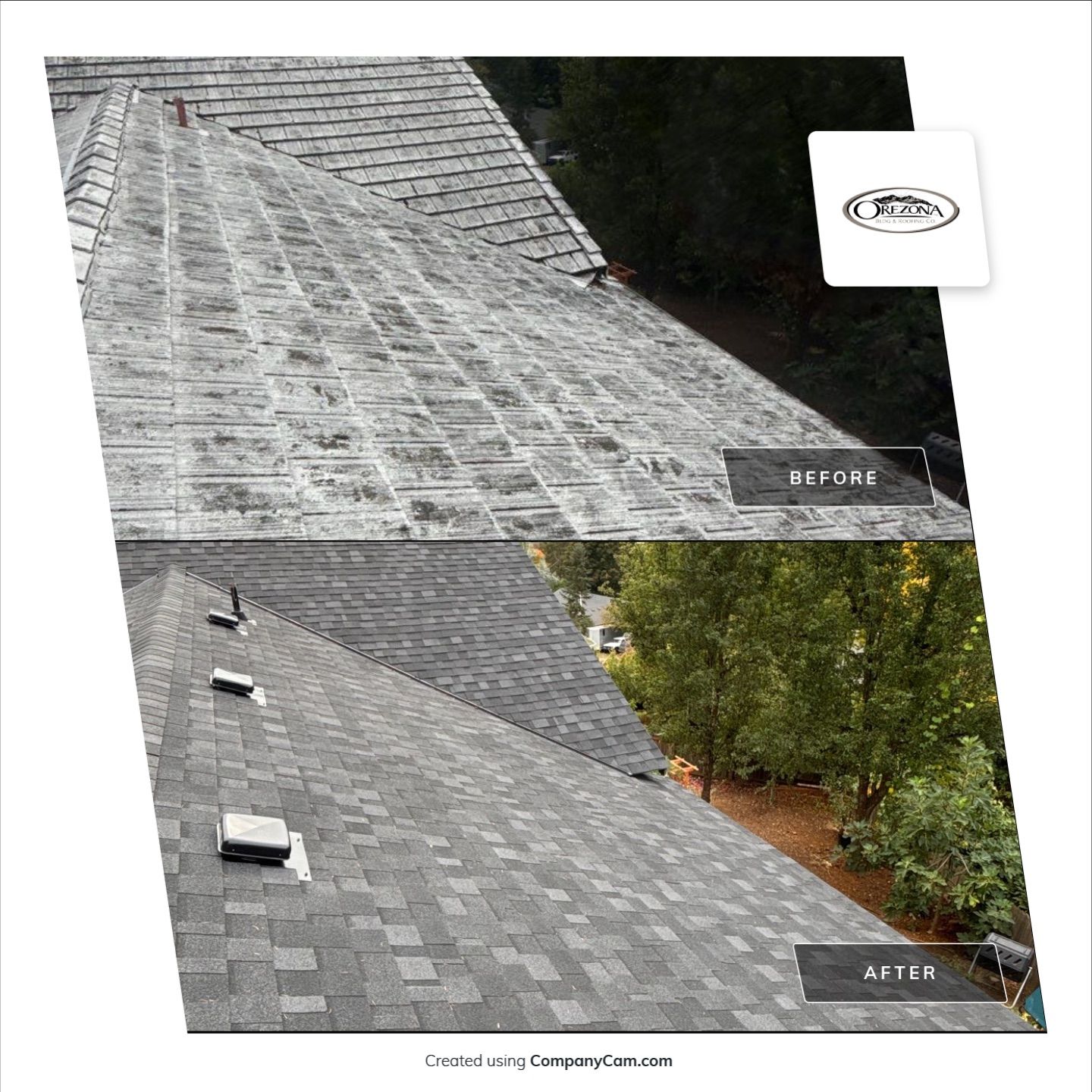 Granite Black Residential Roof Replacement by Orezona Building & Roofing Company, Inc.