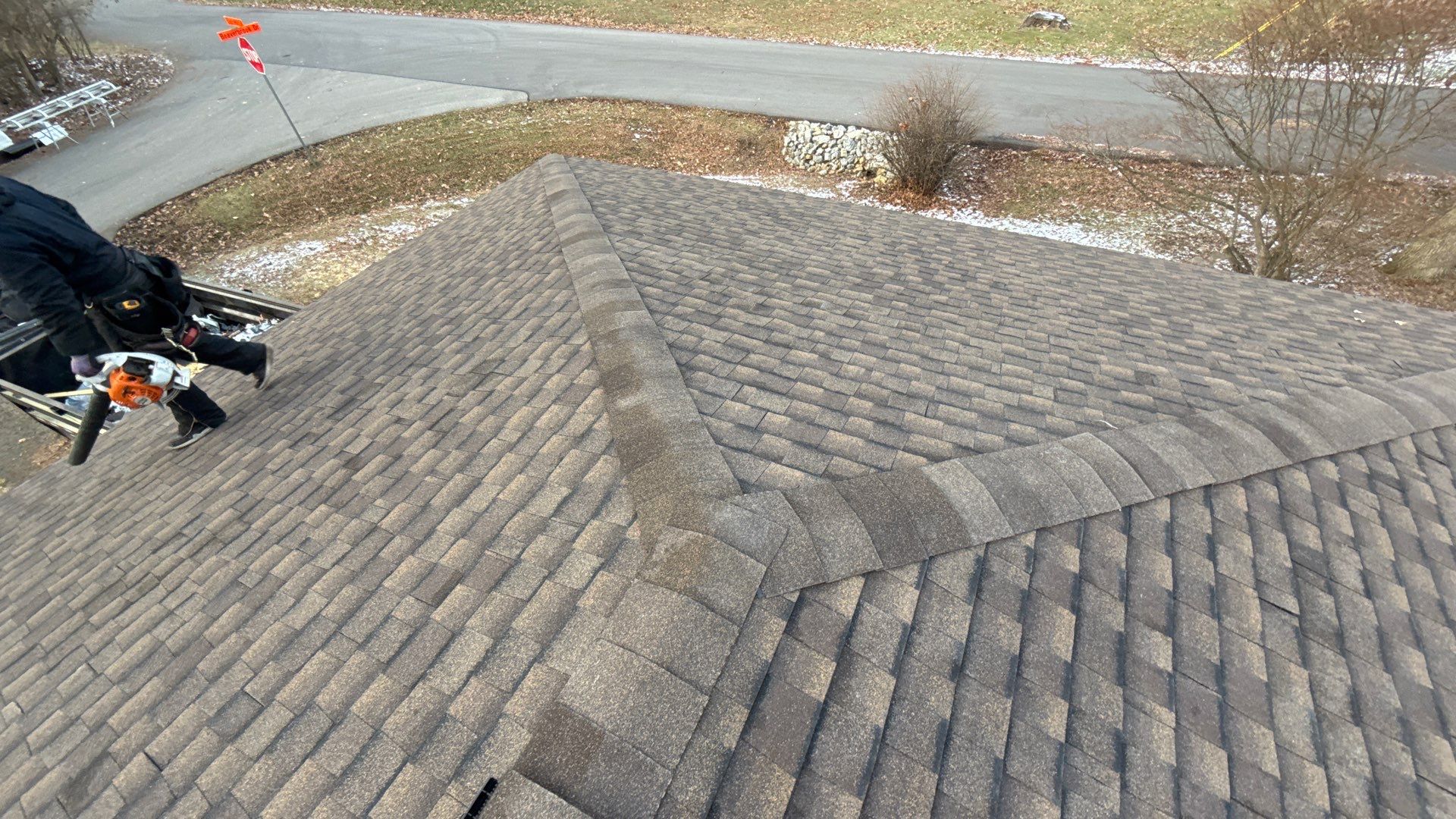 Residential Roofing Installation using Timberline UHDZ Shingles - Barkwood by RoofX 