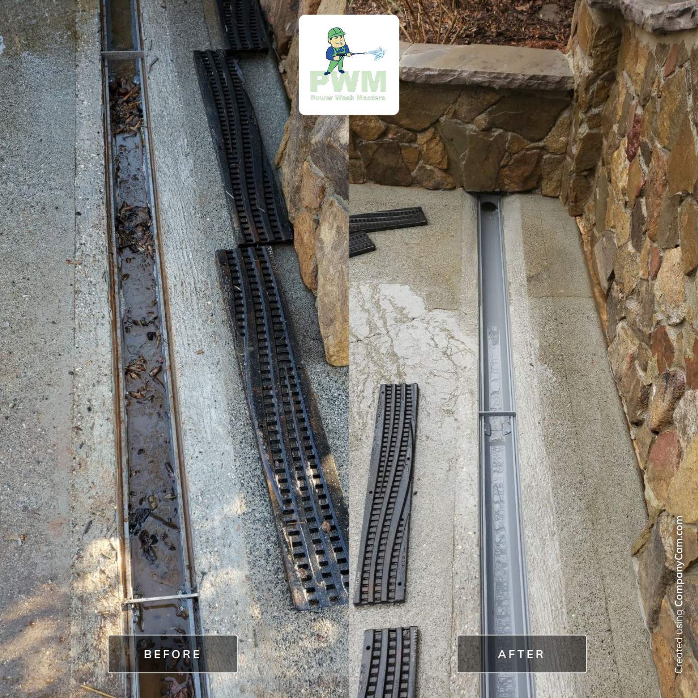 Landscap drain and flat serface cleaning by Power Wash Masters LLC