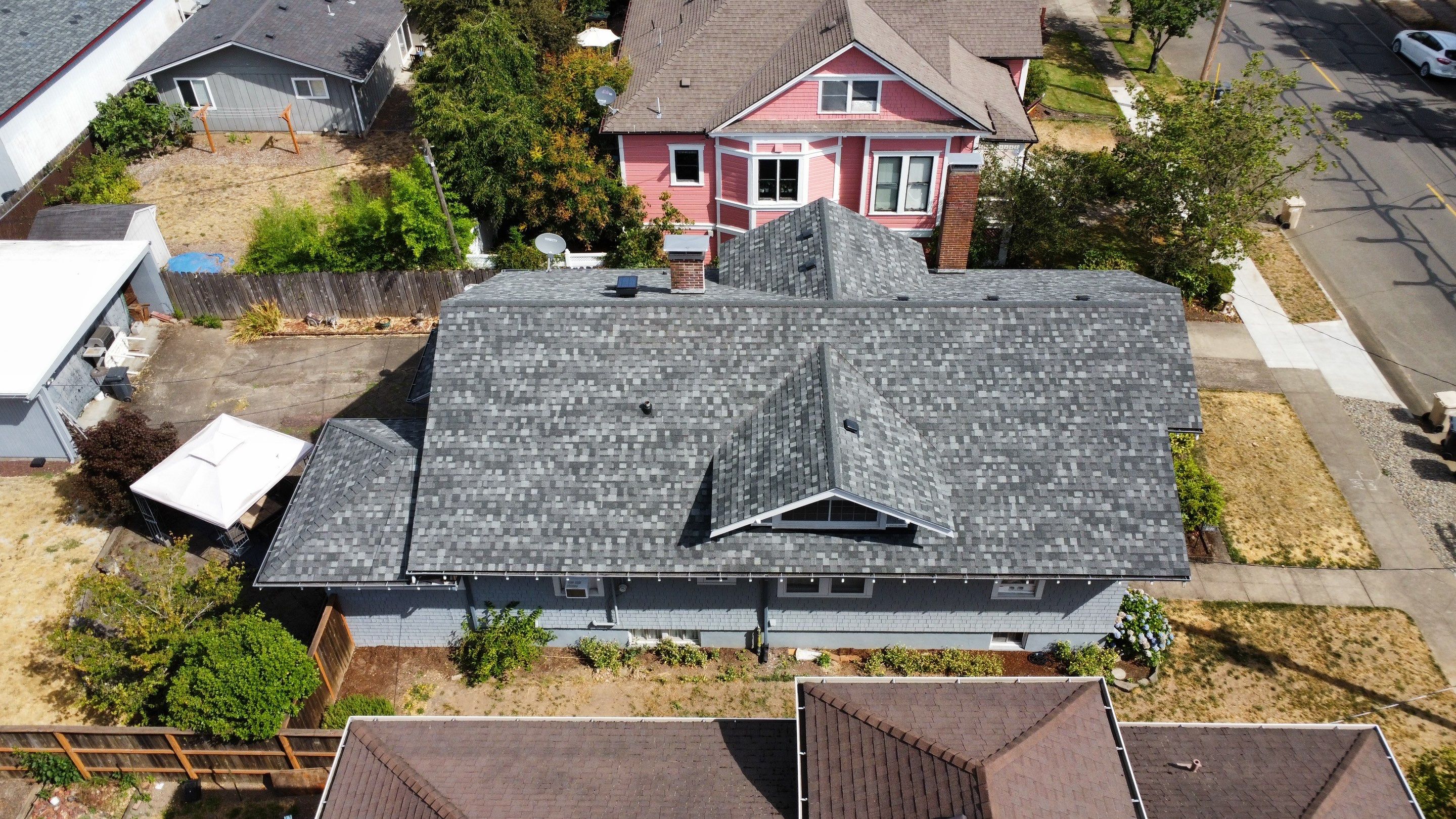 Residential Roofing Installation using IKO Dynasty (Color: Summit Grey) by Orezona Building & Roofing Company, Inc.