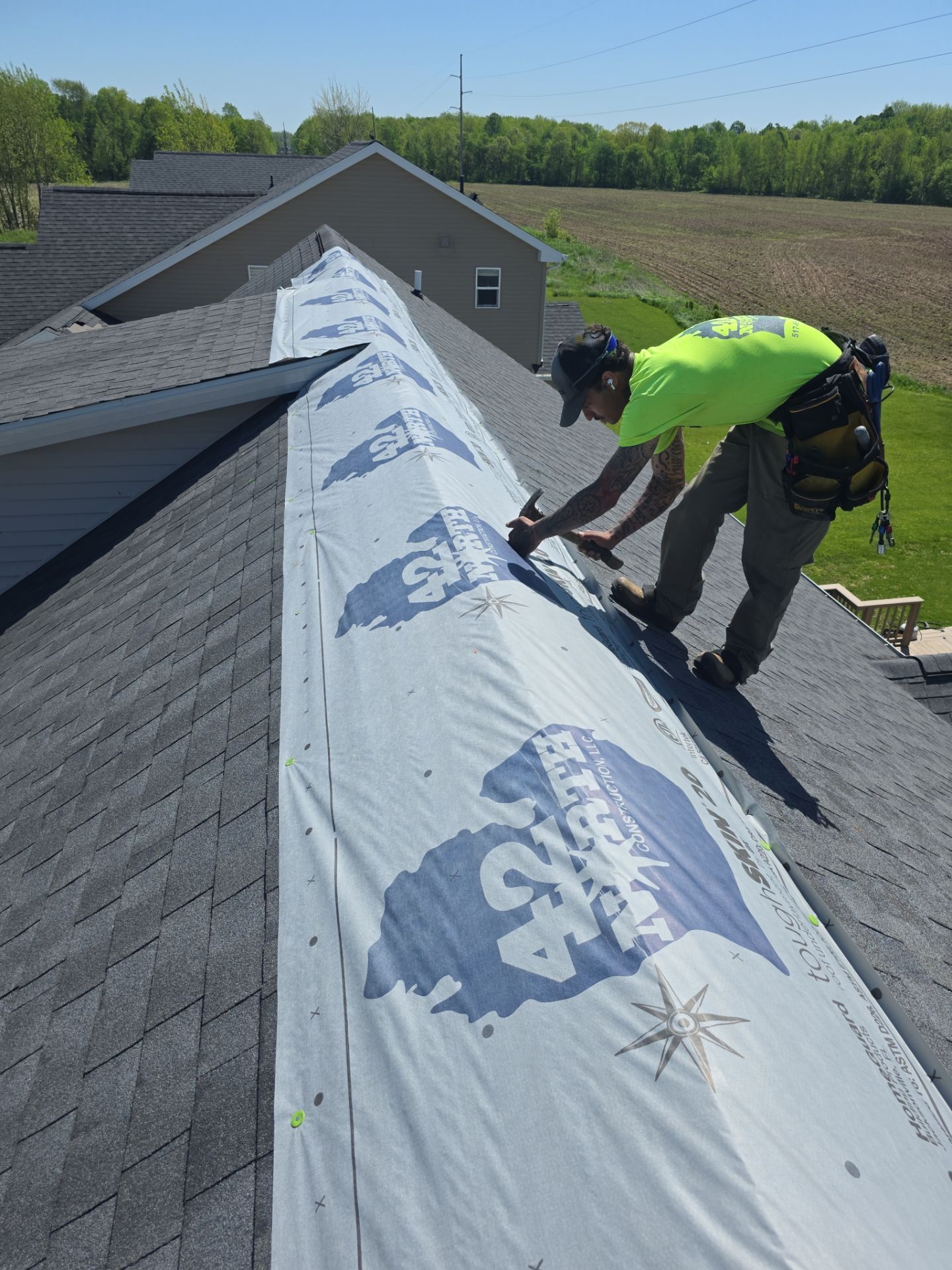 Storm Damage Repaired  by 42 North Construction, LLC.