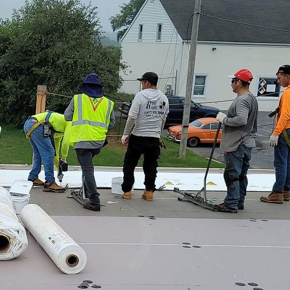 Commercial Roofing Installation using Duro-Last Original 50 MIL Membrane by Roof Right Inc