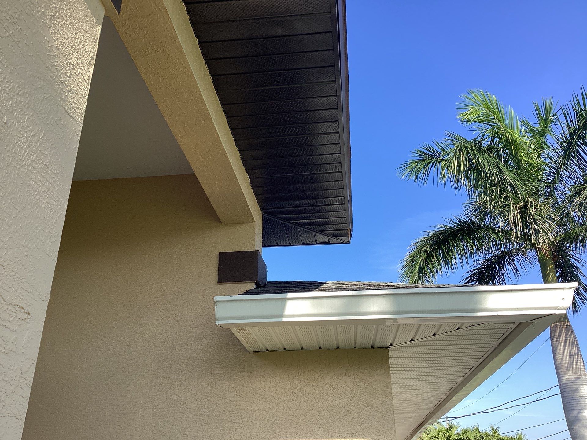 Musket Brown Gutter Installation and Soffit Fascia in Cape Coral FL by Gutter Professors
