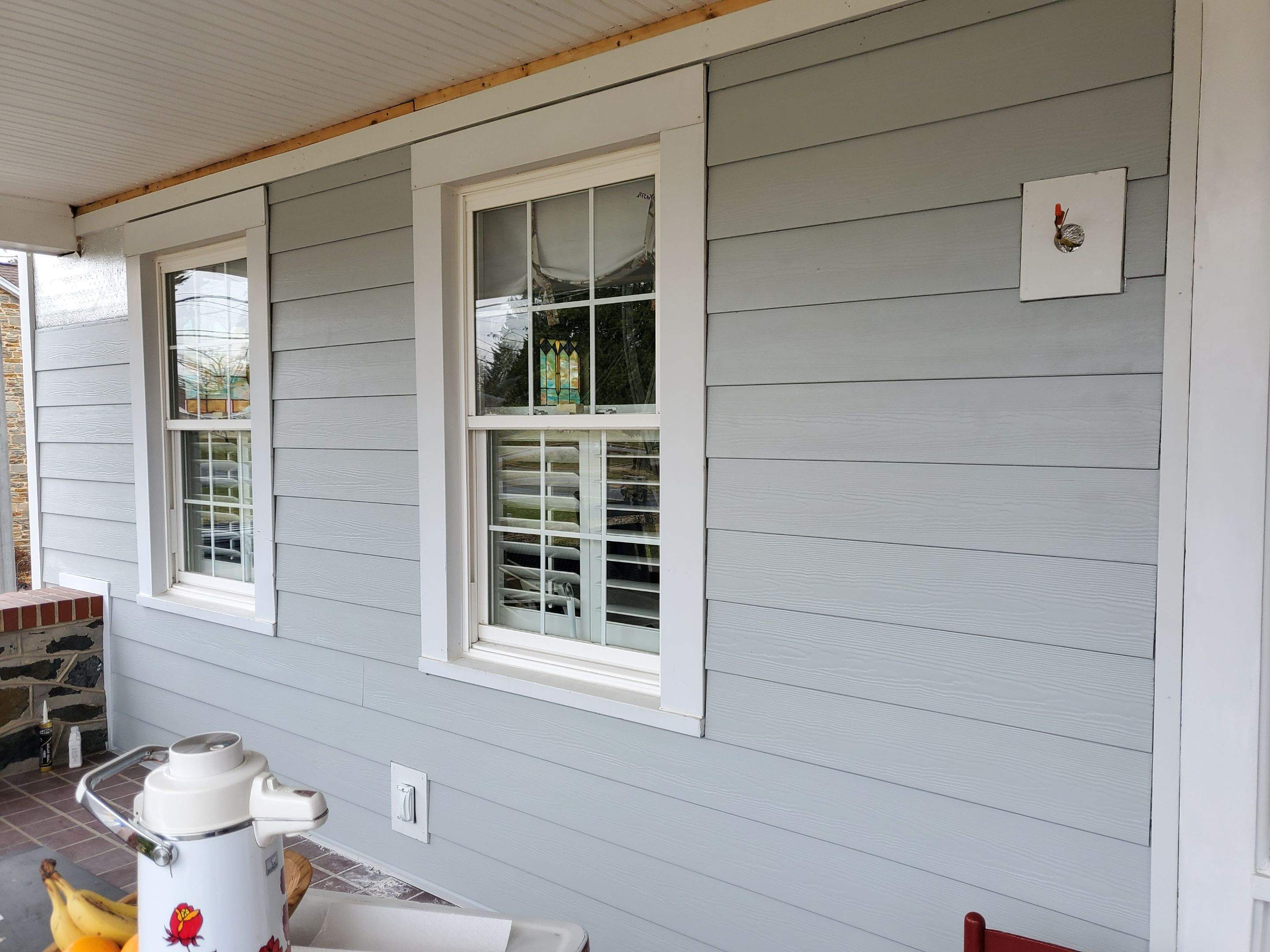 Siding Replacement using James Hardie siding by American Home Contractors