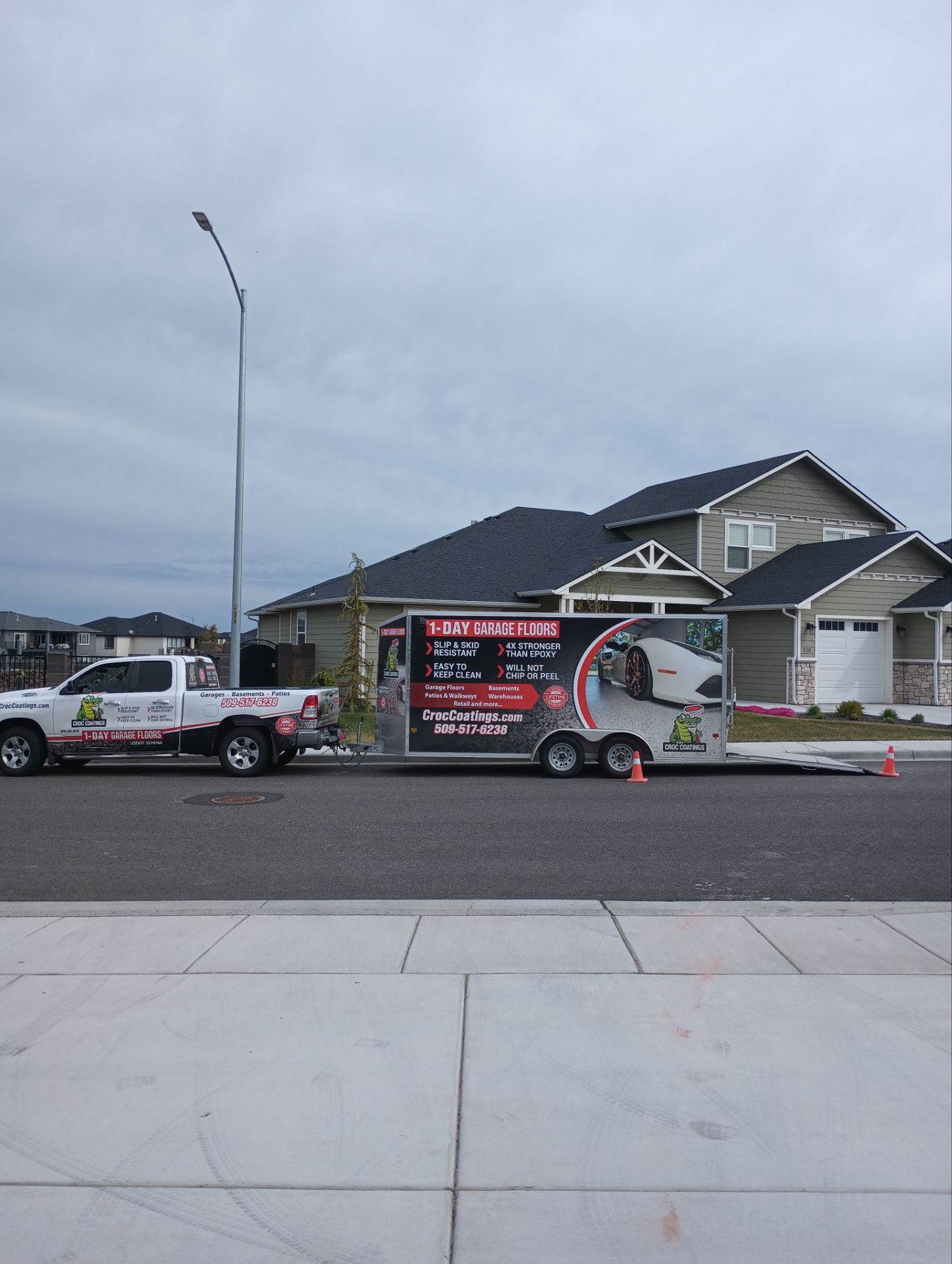 Garage Transformation using Tidal Wave by Croc Coatings, LLC