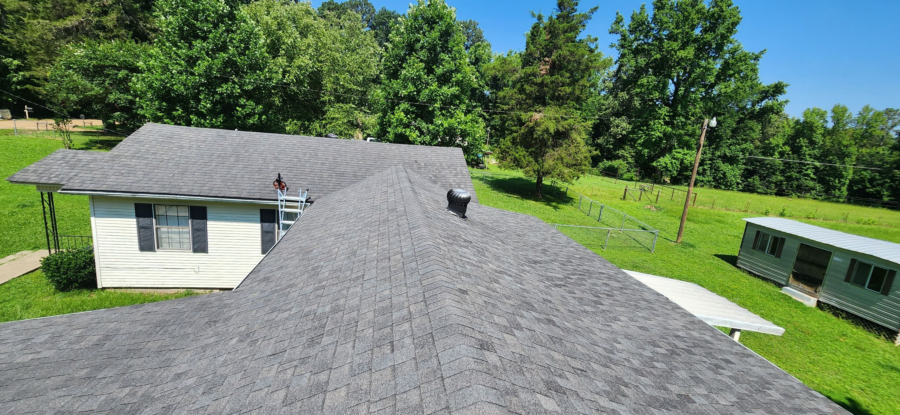 Residential Shingle Reroof using CertainTeed XT25: Moire Black by Hostetler Roofing