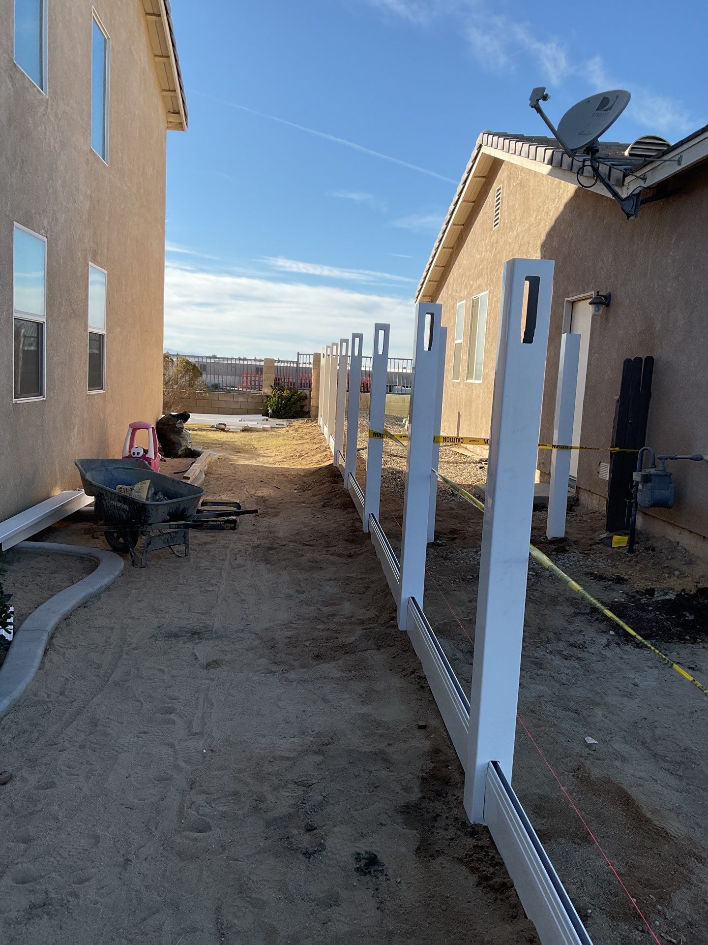 6ft White Privacy Vinyl by Fence Guys Inc.