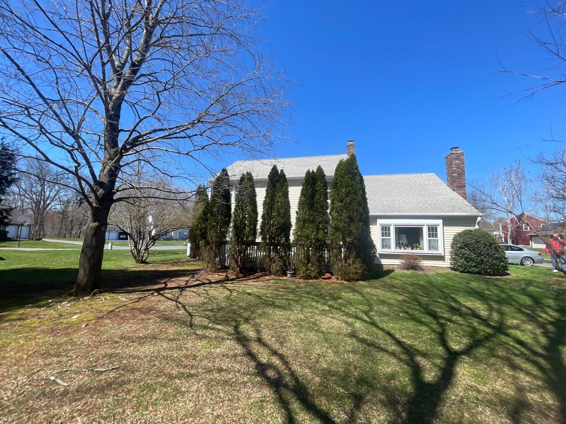 Architectural Shingle Roof Replacement and Chimney Flashing in Cheshire, CT by A Plus Exterior