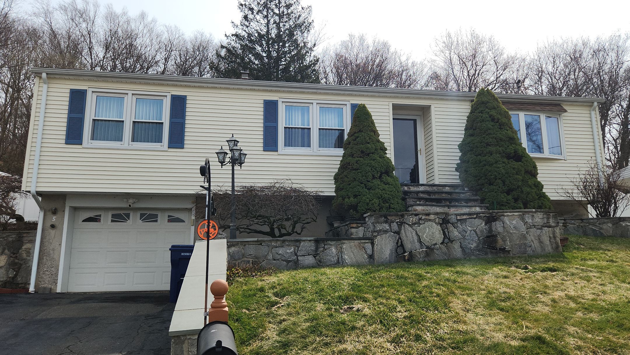 Siding Makeover with Cert. Monogram D/5 Dutchlap, Cypress & Tando Stone Sedona Bluff by DiGiorgi Roofing and Siding Inc