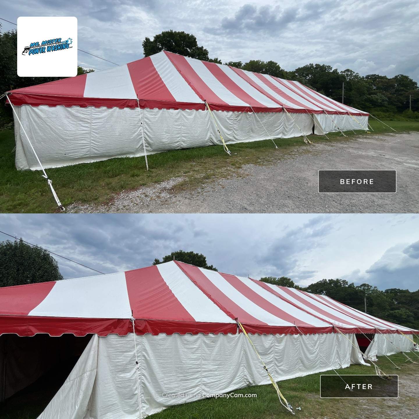 Martins Fireworks Tents by Mr. Mister Power Washing