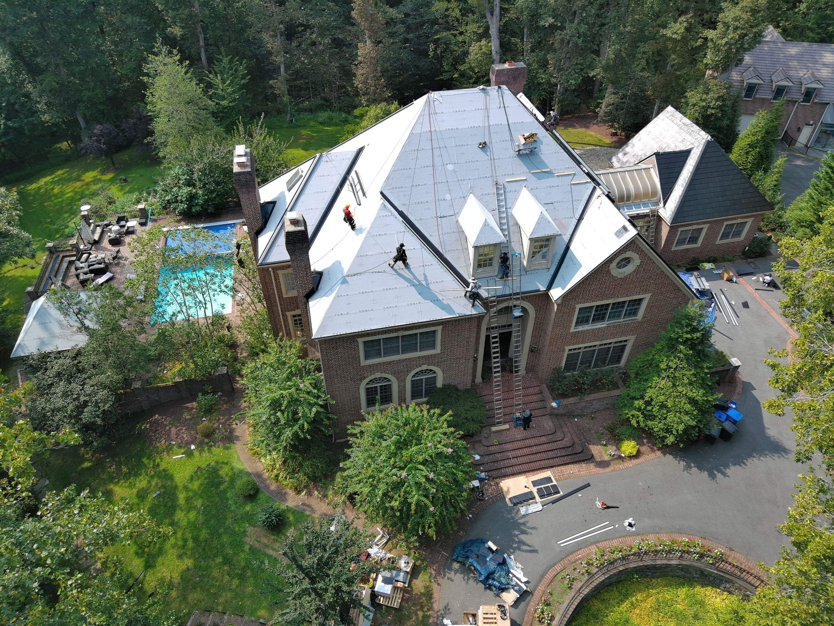 Extravagant Tesla Solar Roof in Maryland by American Home Contractors