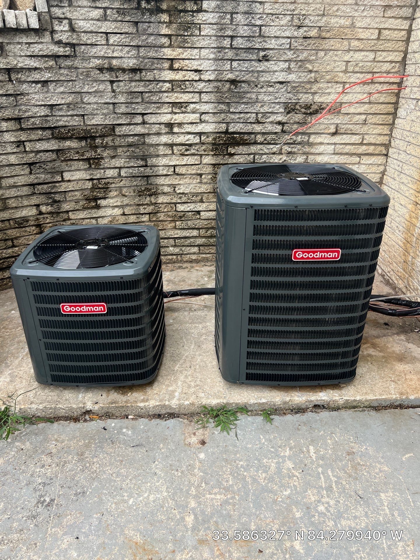 Dual Goodman HVAC System Installation with Honeywell Thermostats in Rex by Veasey Mechanical Services