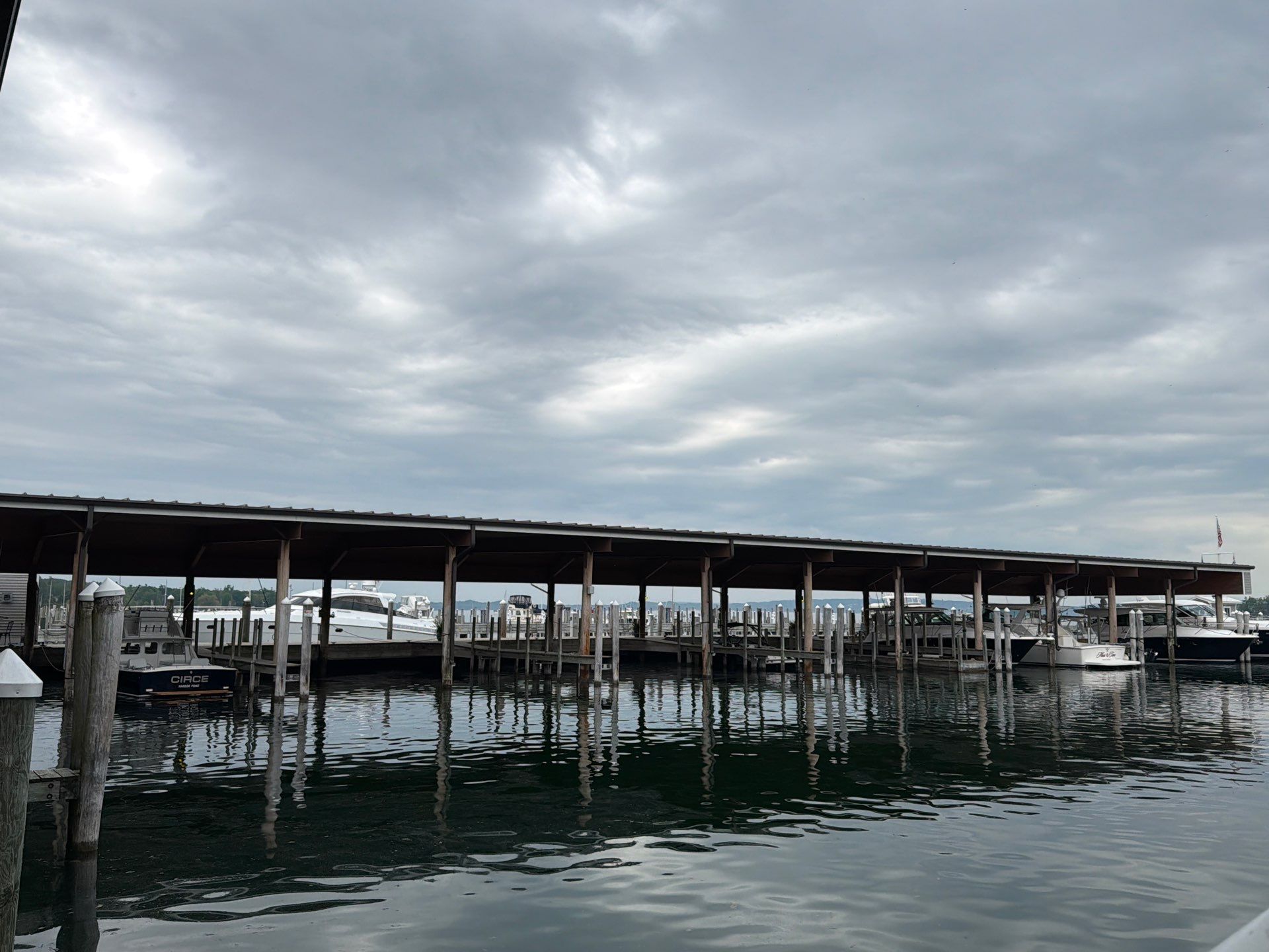 Gutter and Downspout Installation for Harbor Springs Boat House by Rainbow Seamless Systems
