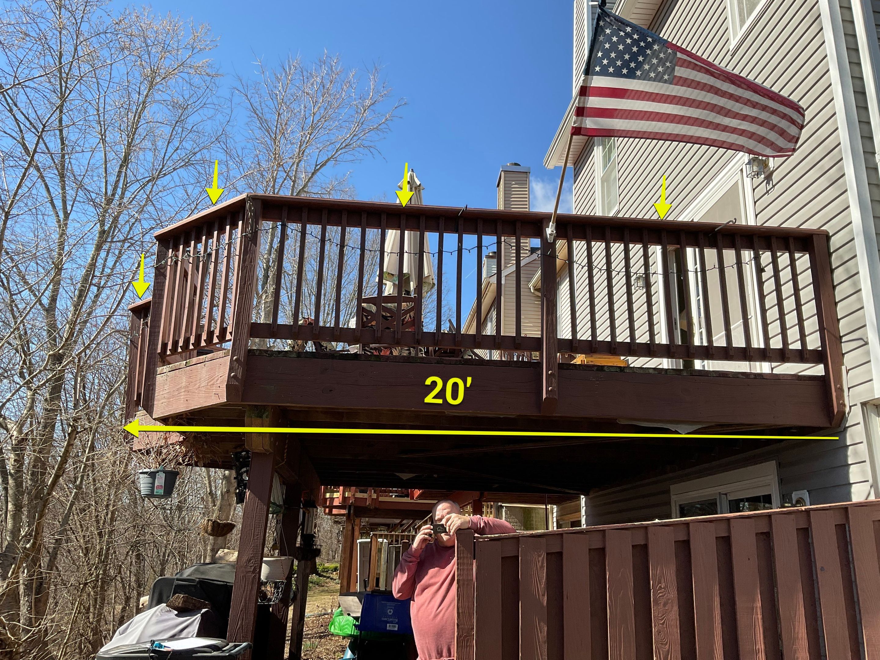 Deck Installation using New Composite Deck Board by Alpha Design Services
