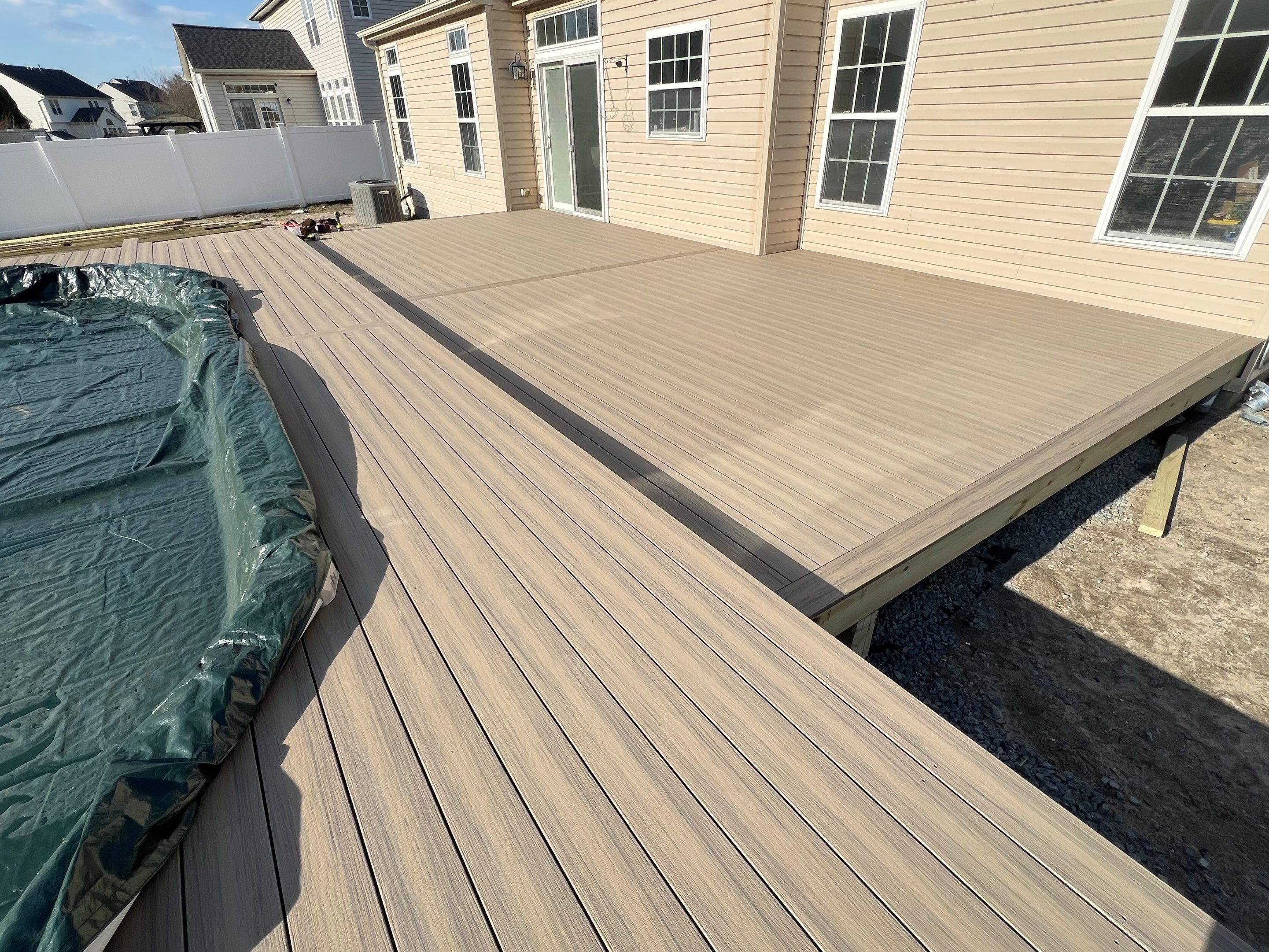 new pool deck in Howell by deck guardian