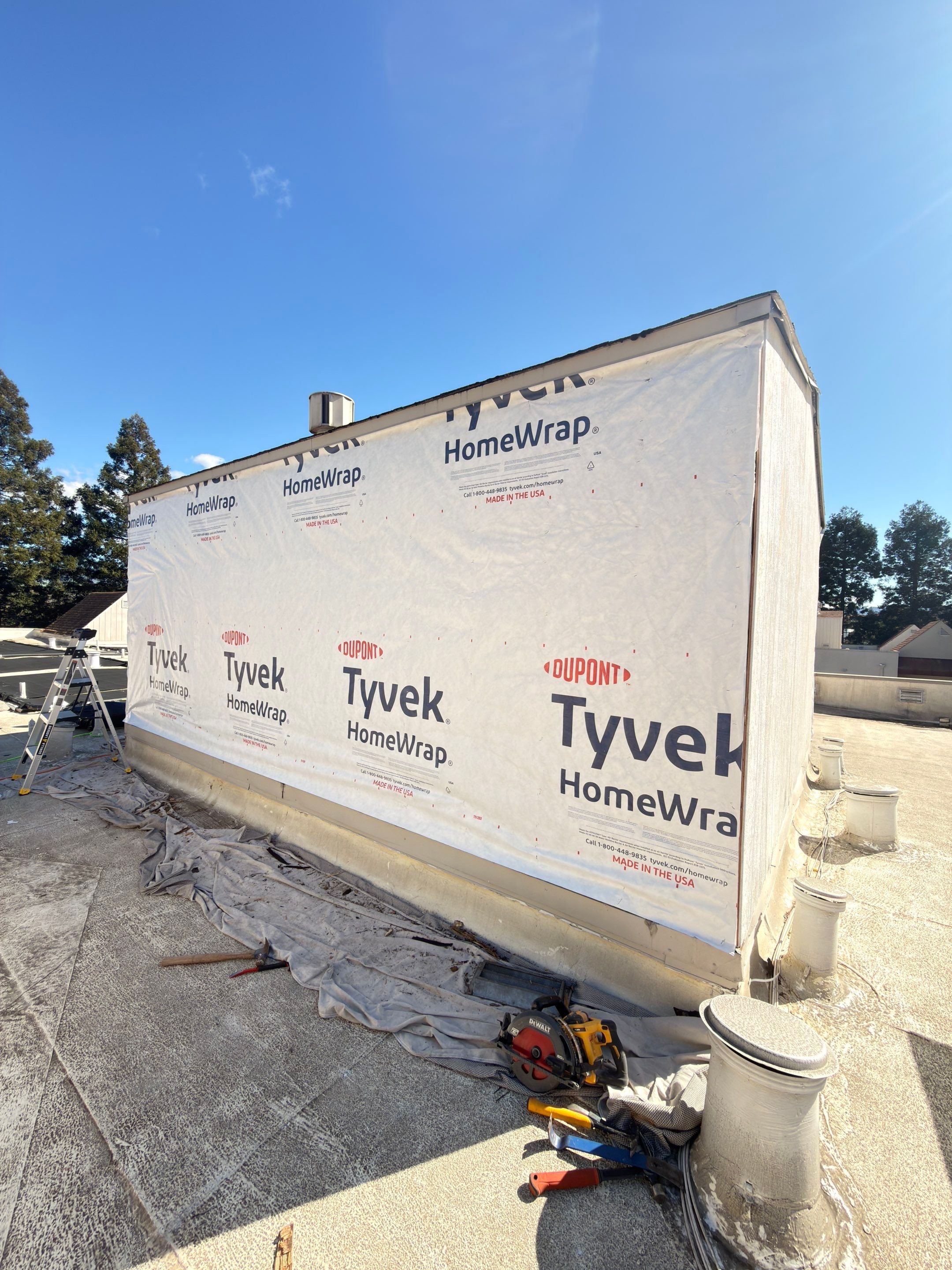 Roof Top Boiler Room and Roofing Repairs by Anza Builders, Inc. 