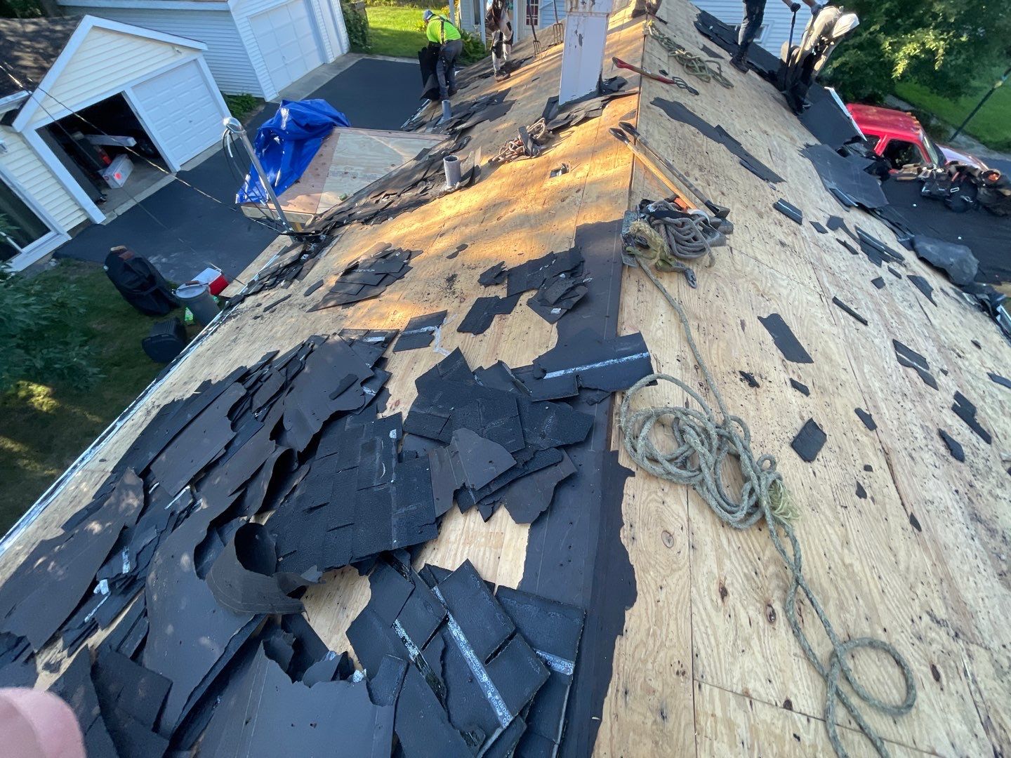 Siding Installation using Alside Charter Oak Siding  by Pro Home Services Inc