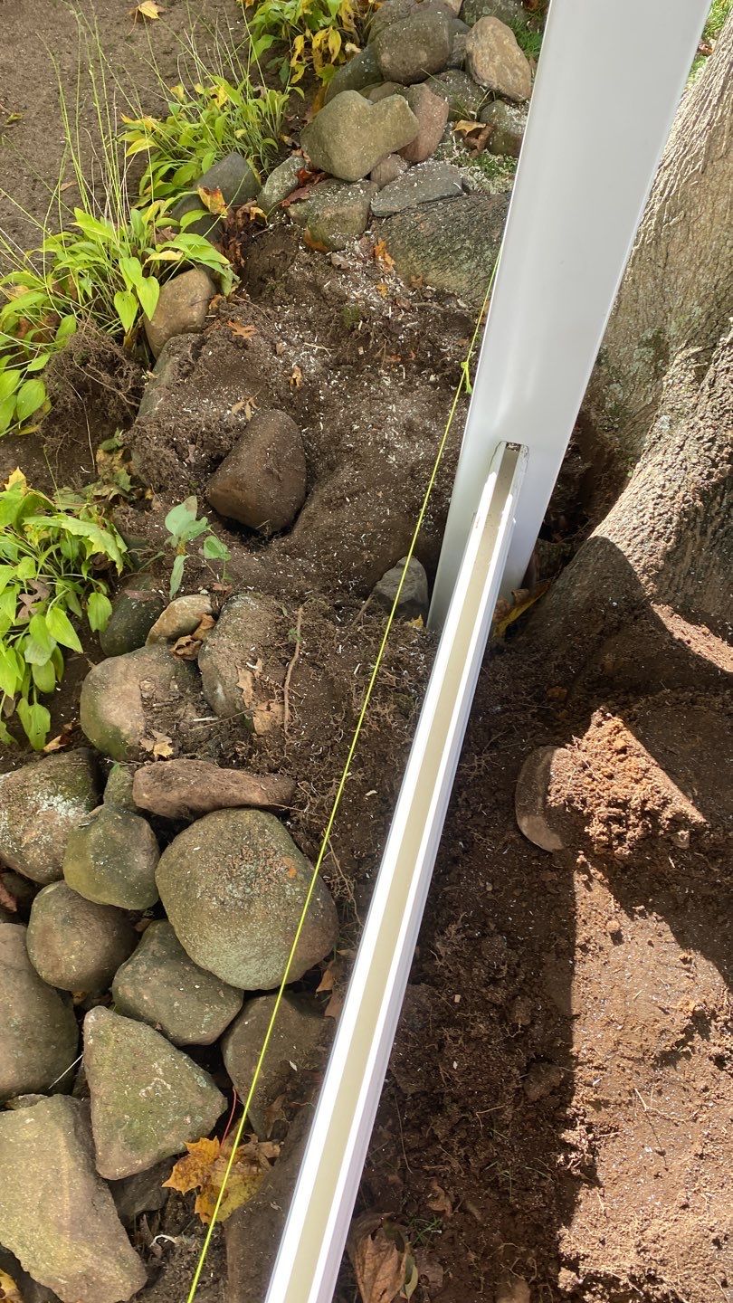 Fence Installation using Vinyl Fence  by A Plus Exterior