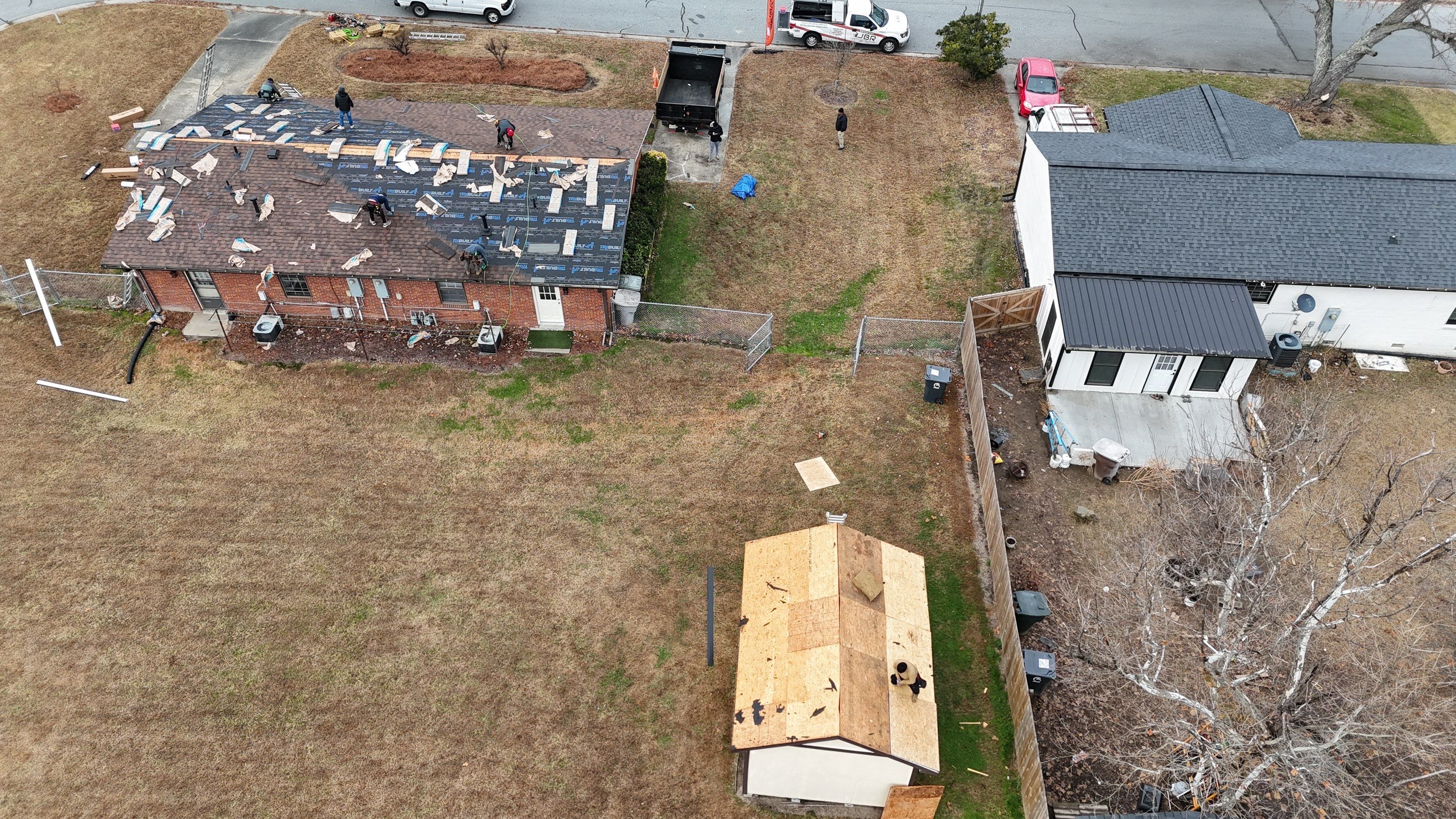 Roof replacement by hail damage by Just Brilliant Restoration JBR