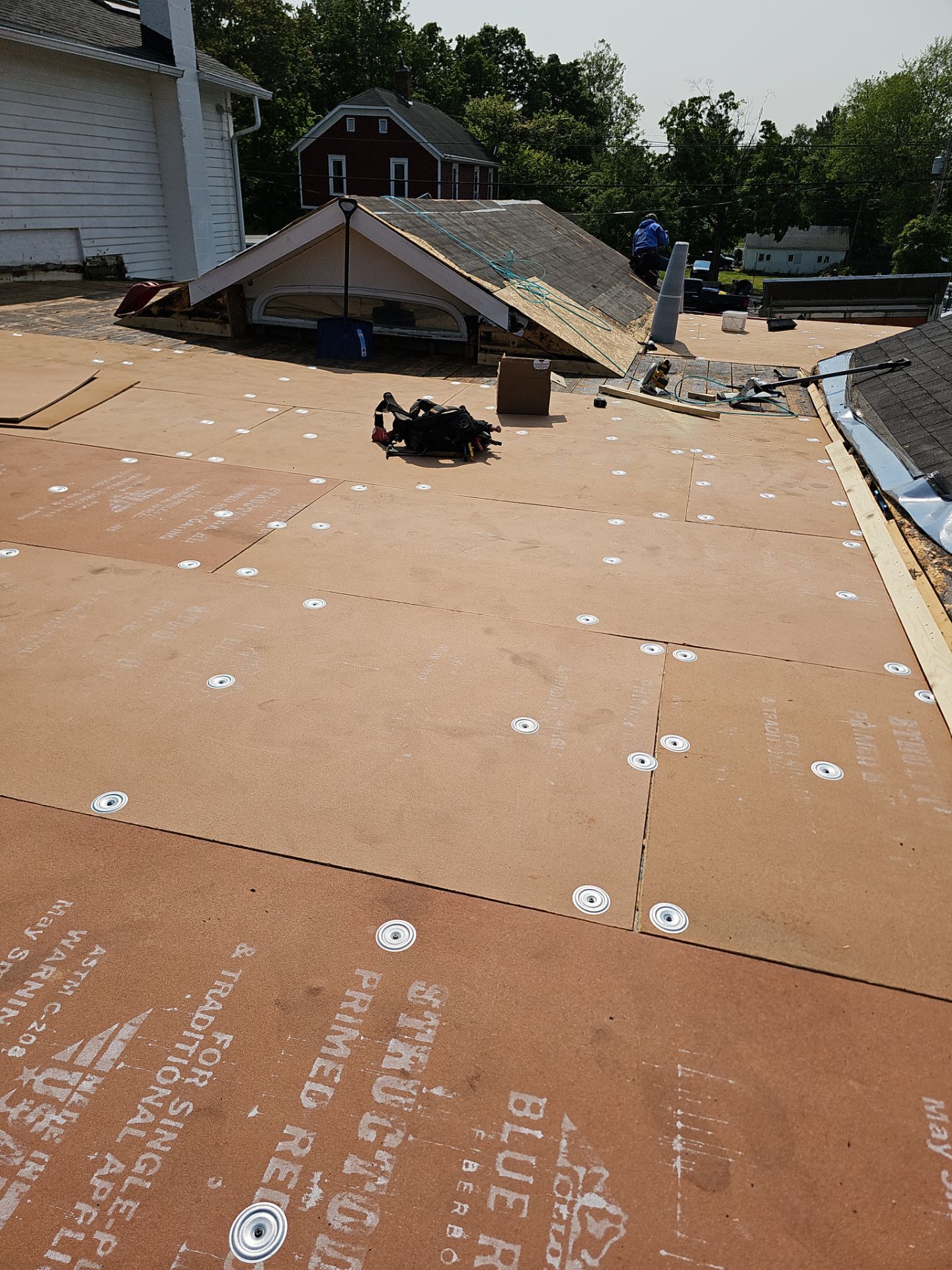Commercial Flat and Shingled Roof Project by 42 North Construction, LLC.