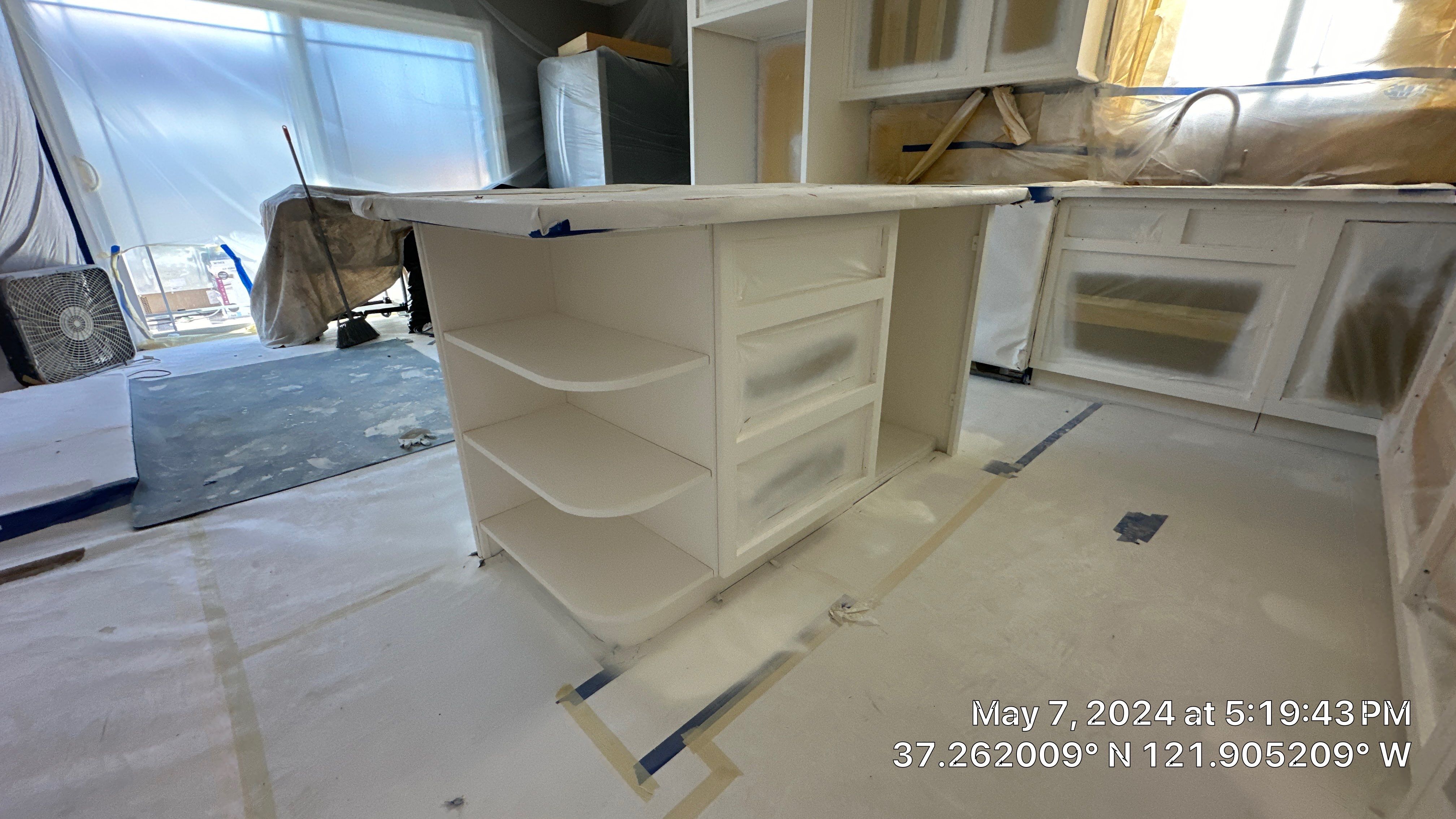 cabinet painting San Jose  by Herrera’s Bay Area Painting inc.