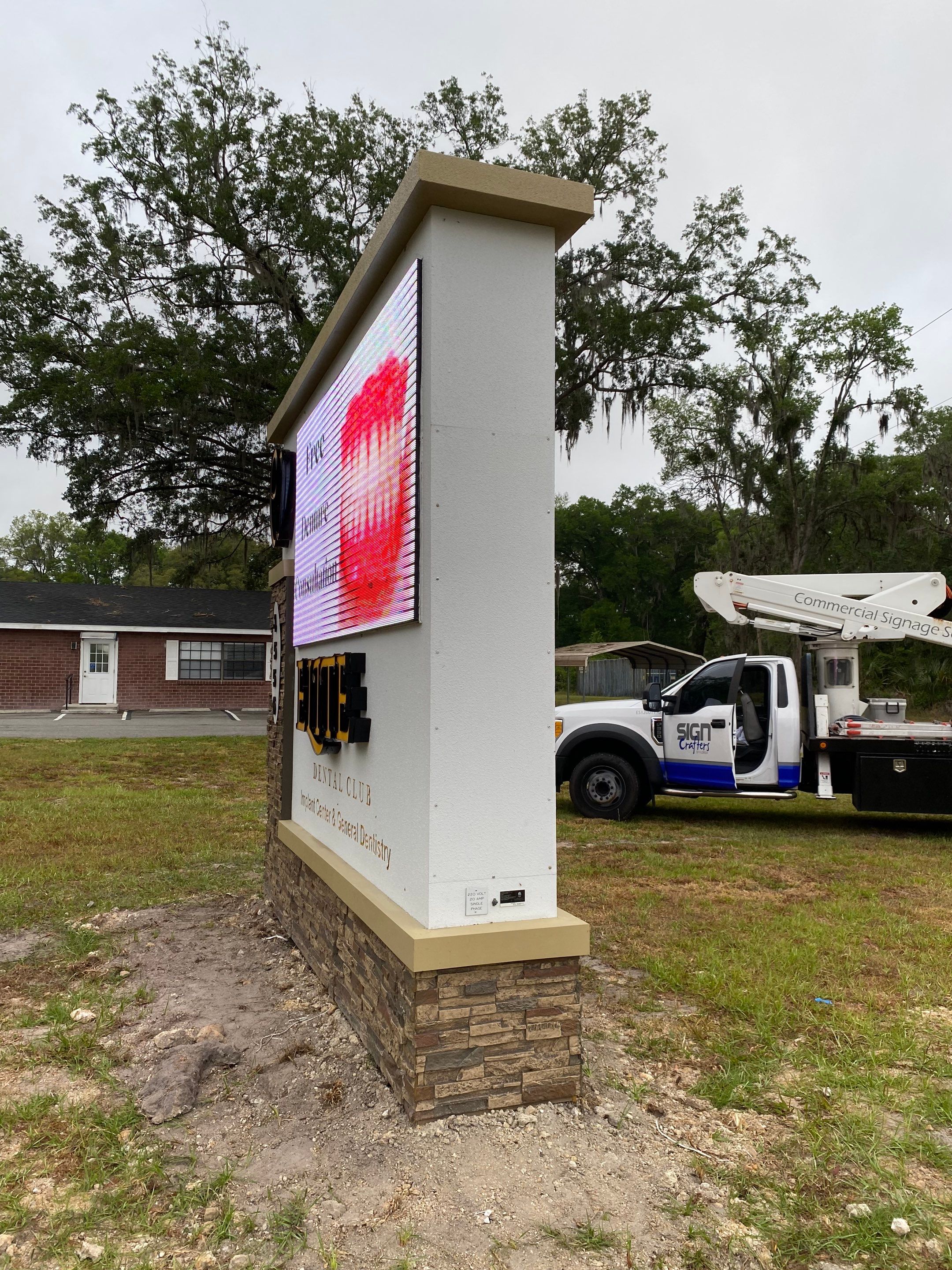 Monument Sign for Elite Dental by SignCrafters