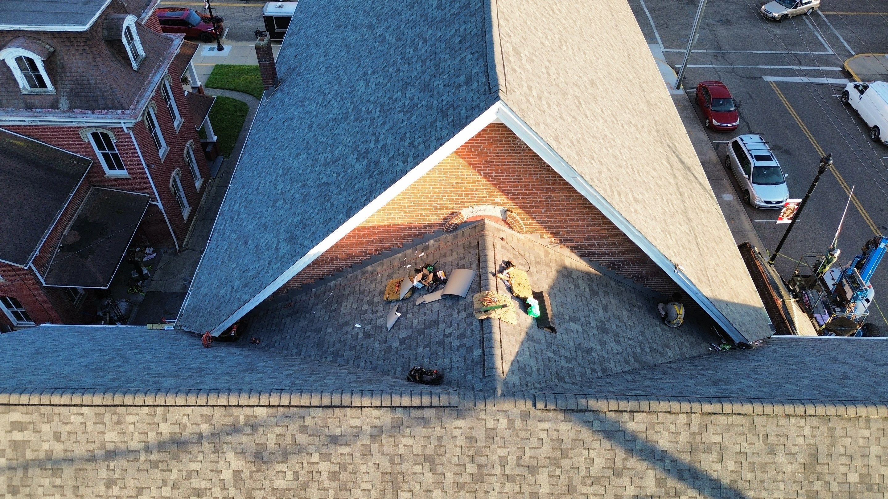 Commercial Roofing Installation using Duration Series Shingles - Estate Gray by RoofX 