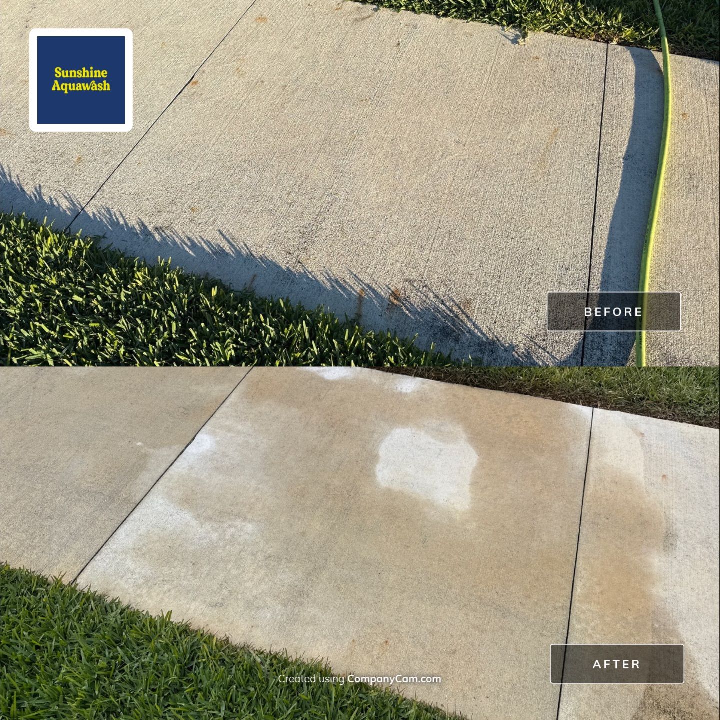 Rust Stain Removal from Concrete Driveway and Pavers in Park East at Azario | Lakewood Ranch, FL by Sunshine AquaWash