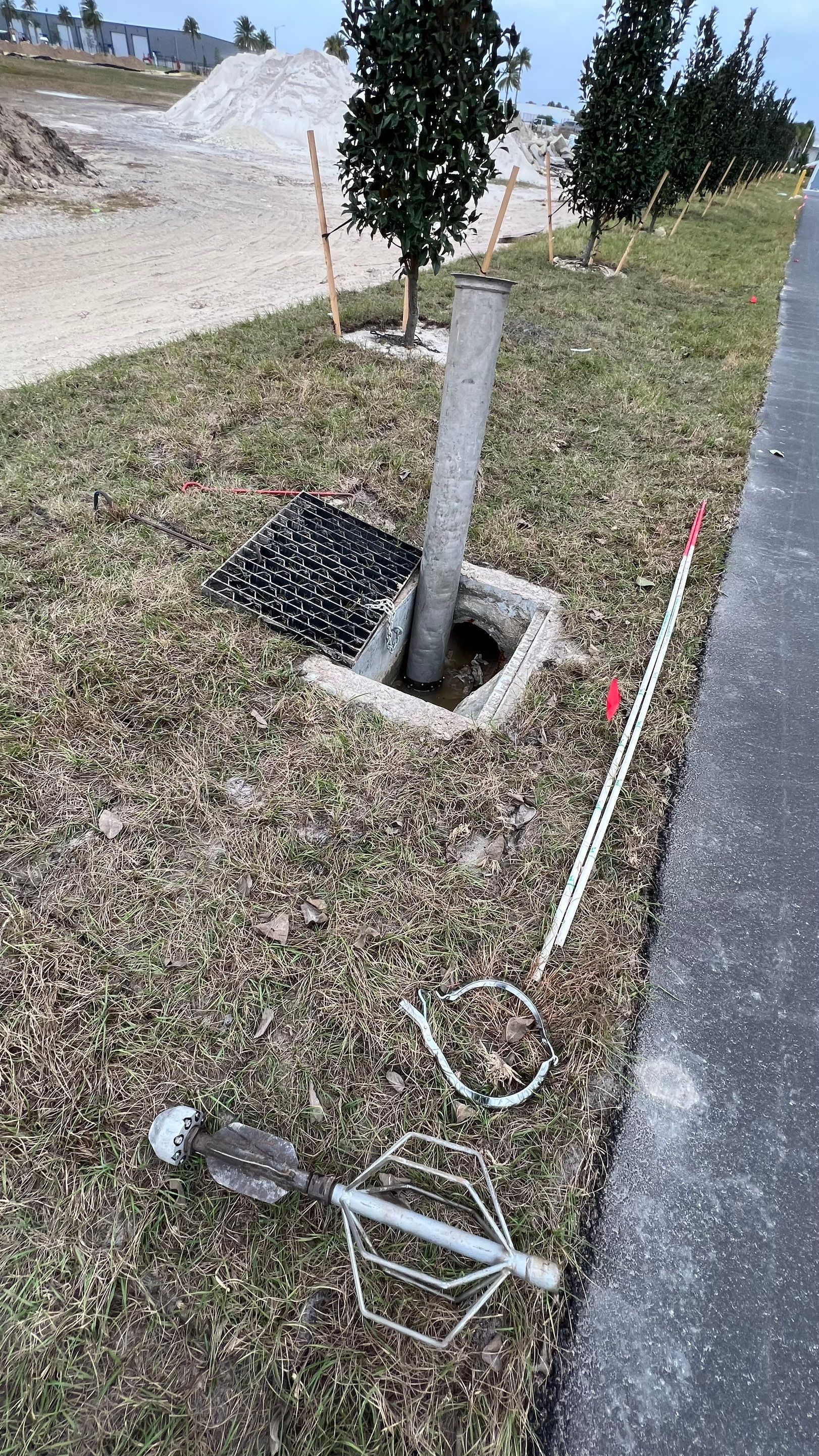 New Construction Storm Drain System Cleaning by APS Power & Water