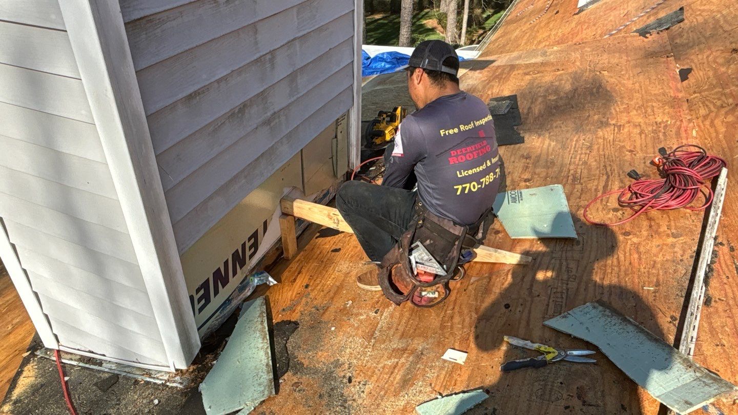 Roof Replacement Gutters & Downspouts by Deerfield Roofing LLC