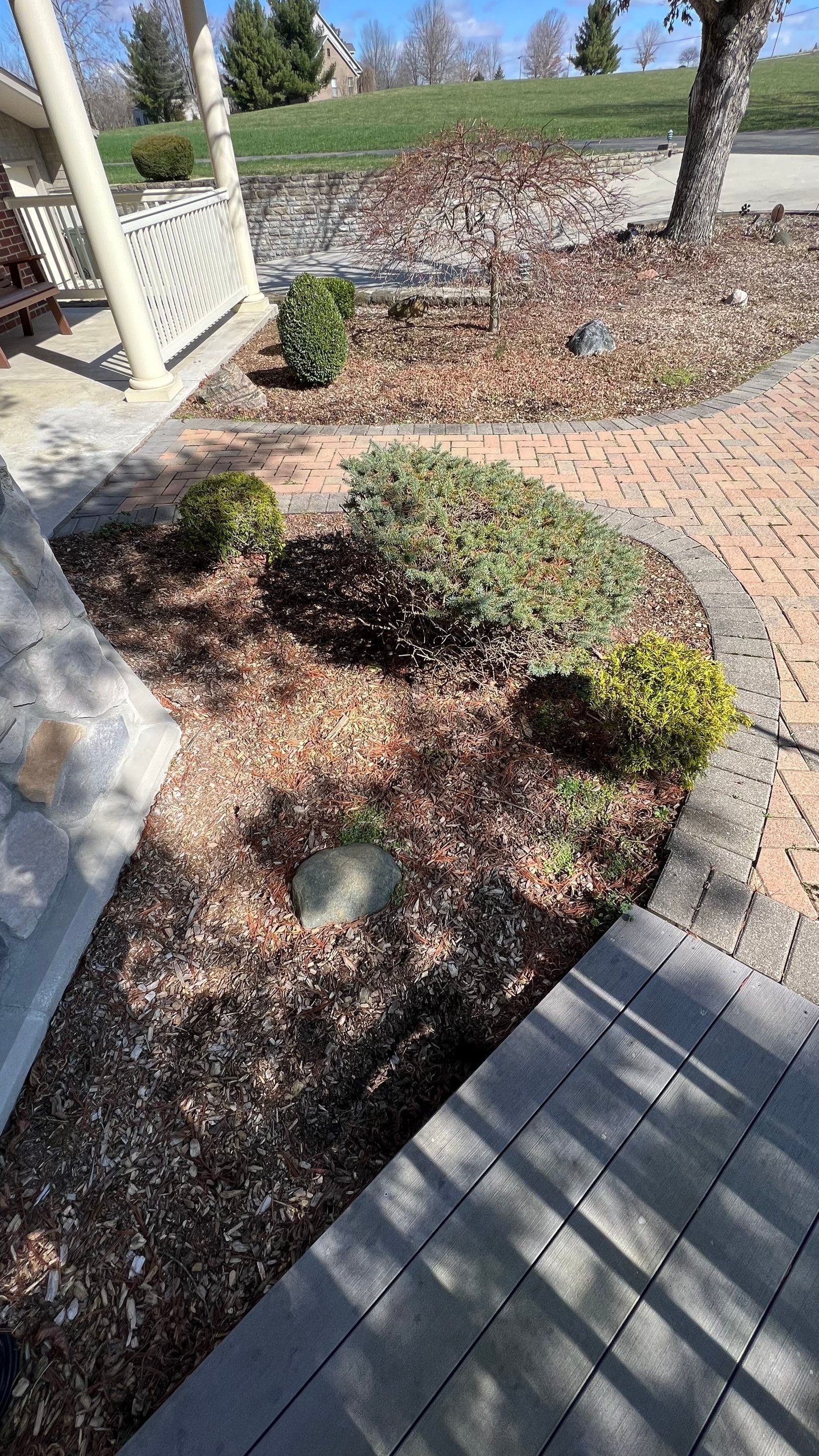 Tear Out, Plant Install & Mulch by Reisenberg’s Lawn & Landscape, LLC