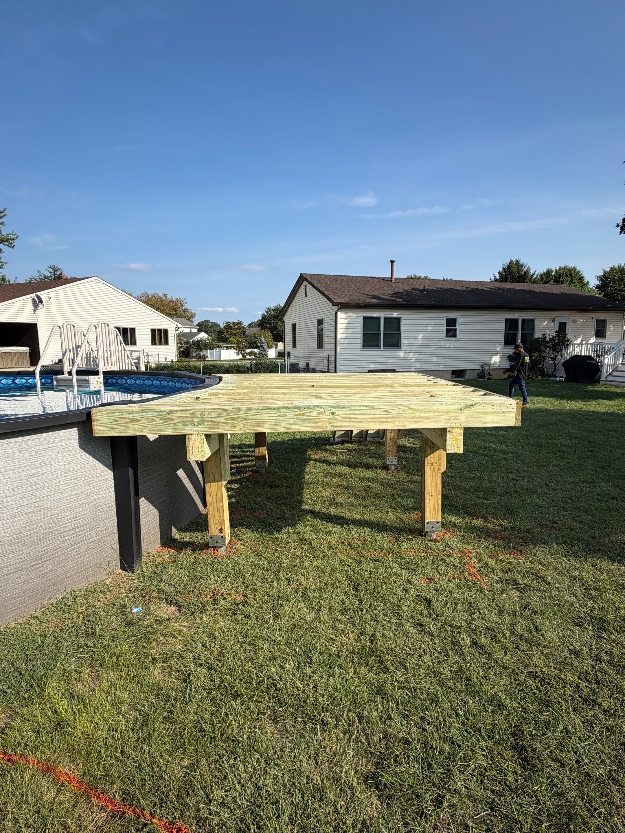 New Pool Deck in Florence, New Jersey by deck guardian
