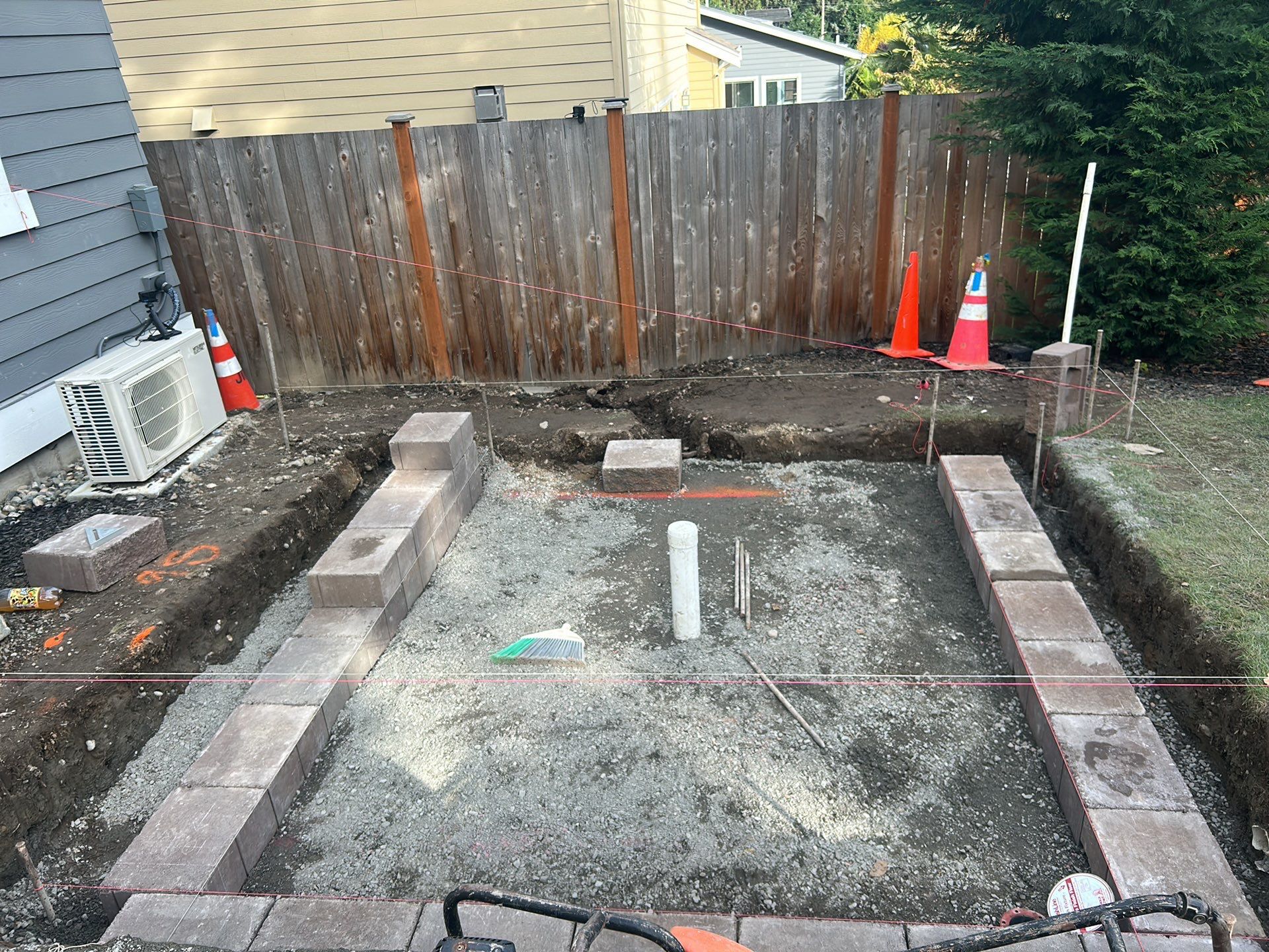 Hardscaping Back Patio Landscape Project  by Jireh Asphalt & Concrete Inc 