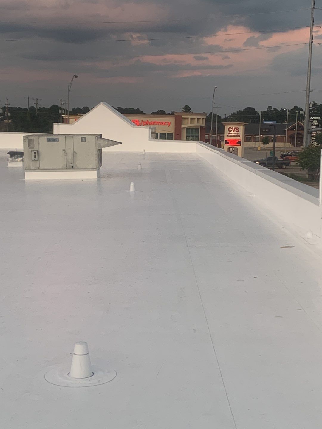 Commercial Roofing Installation using 50 mil PVC by Hostetler Roofing